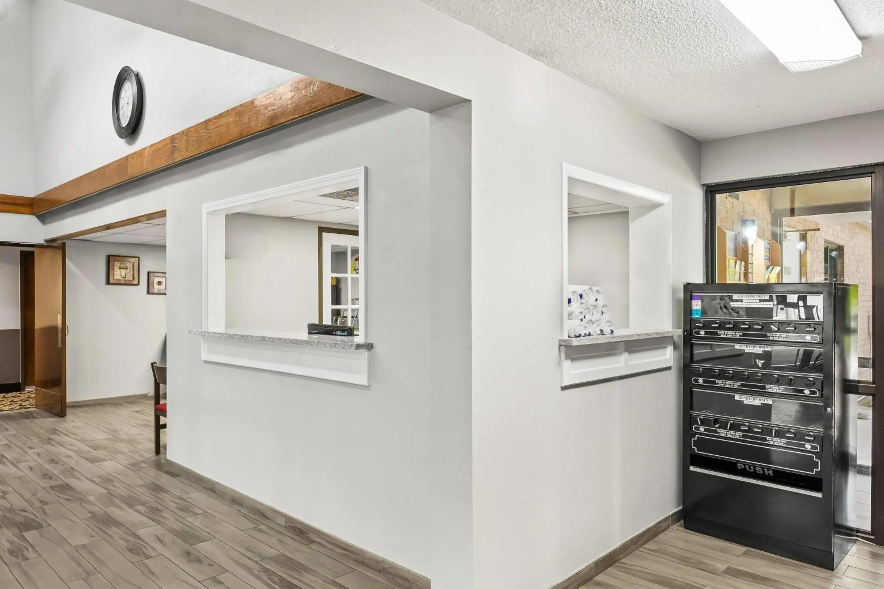 Lobby or reception in Super 8 by Wyndham Harrison AR Lobby or reception in Super 8 by Wyndham Harrison AR