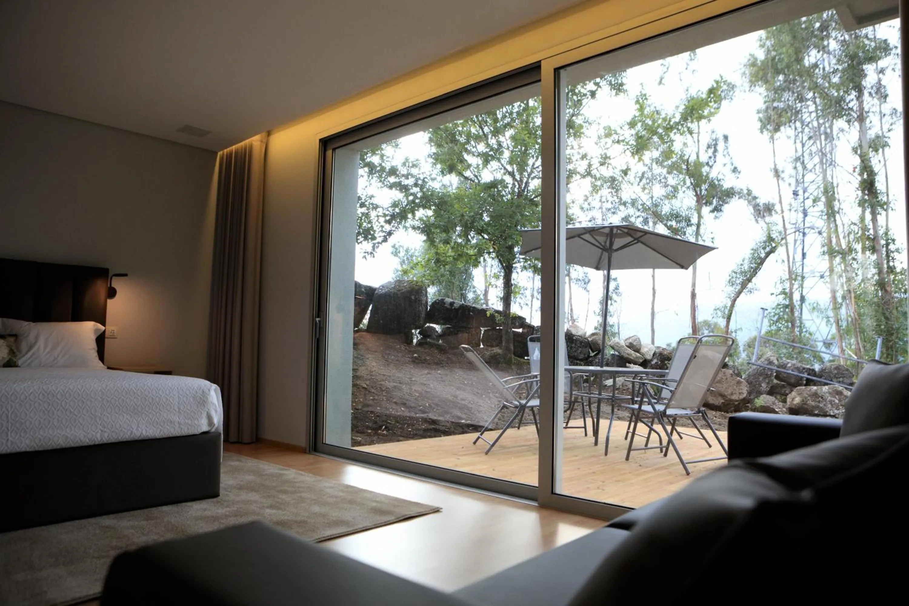 Balcony/Terrace, Bed in Oak Nature