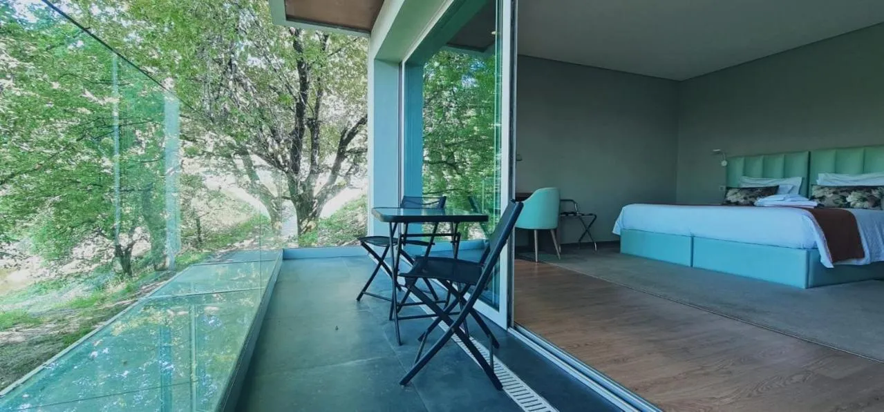 Balcony/Terrace, Bed in Oak Nature