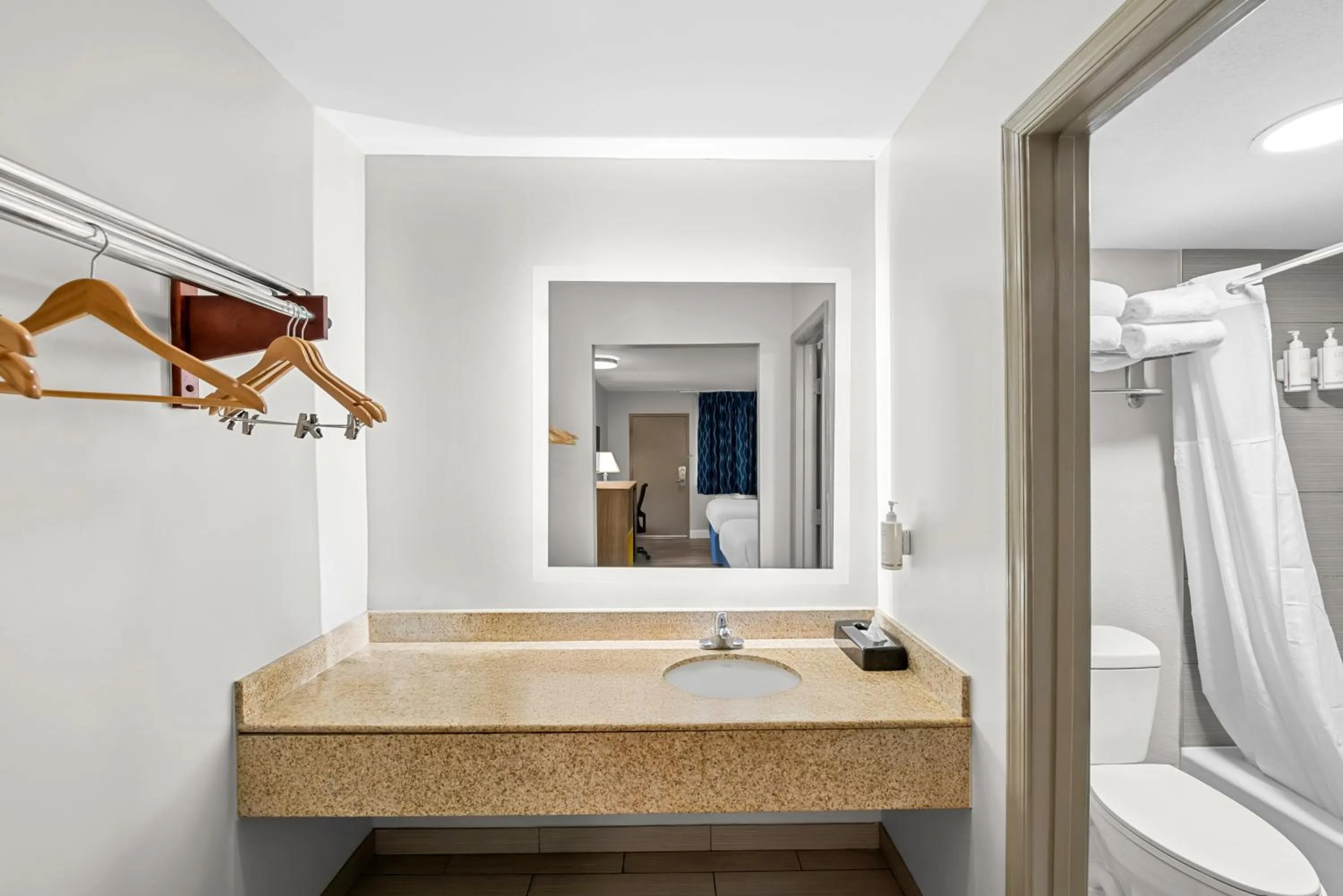 Bathroom in Days Inn by Wyndham Chesapeake