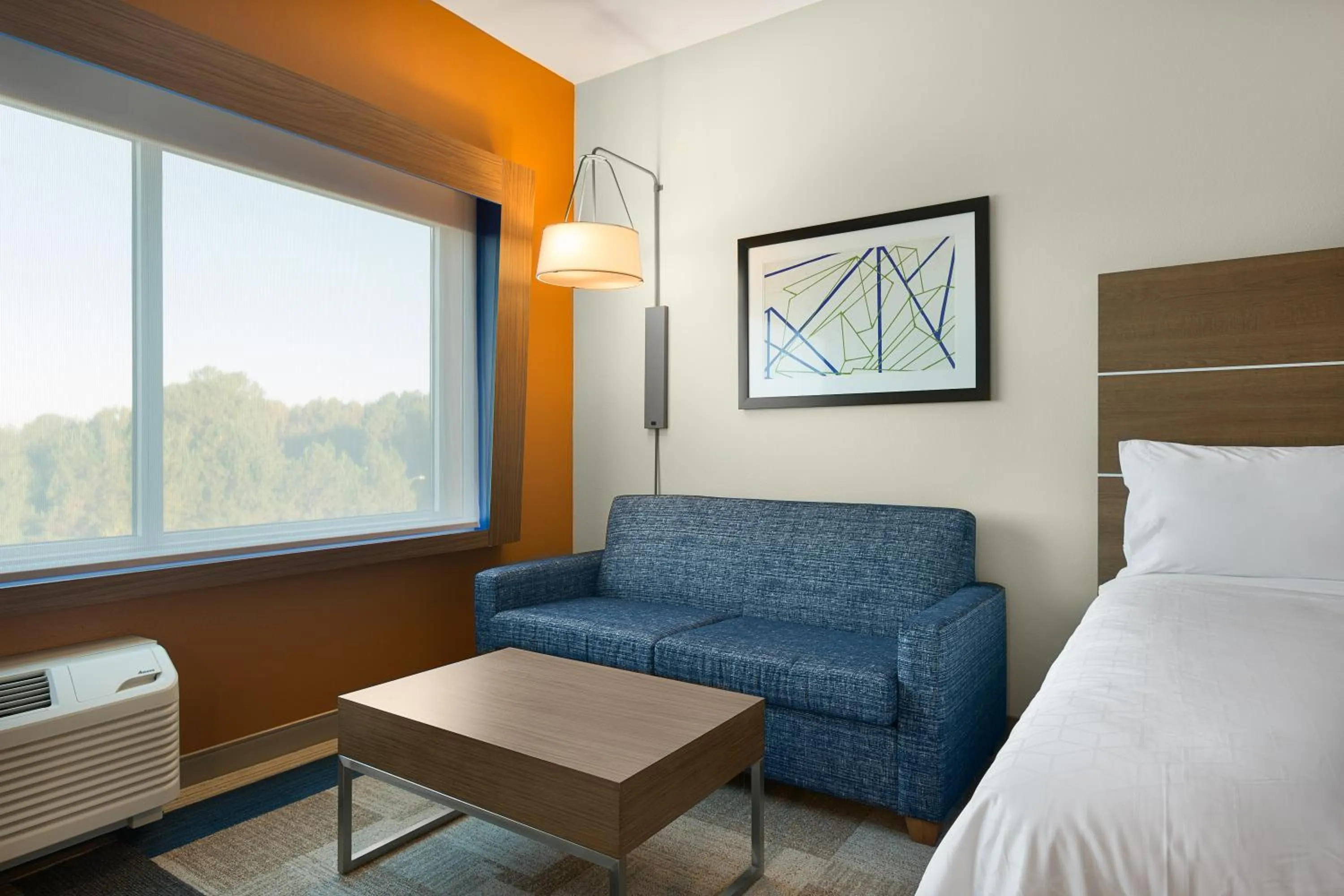 Living room, Bed in Holiday Inn Express & Suites - Fayetteville South by IHG