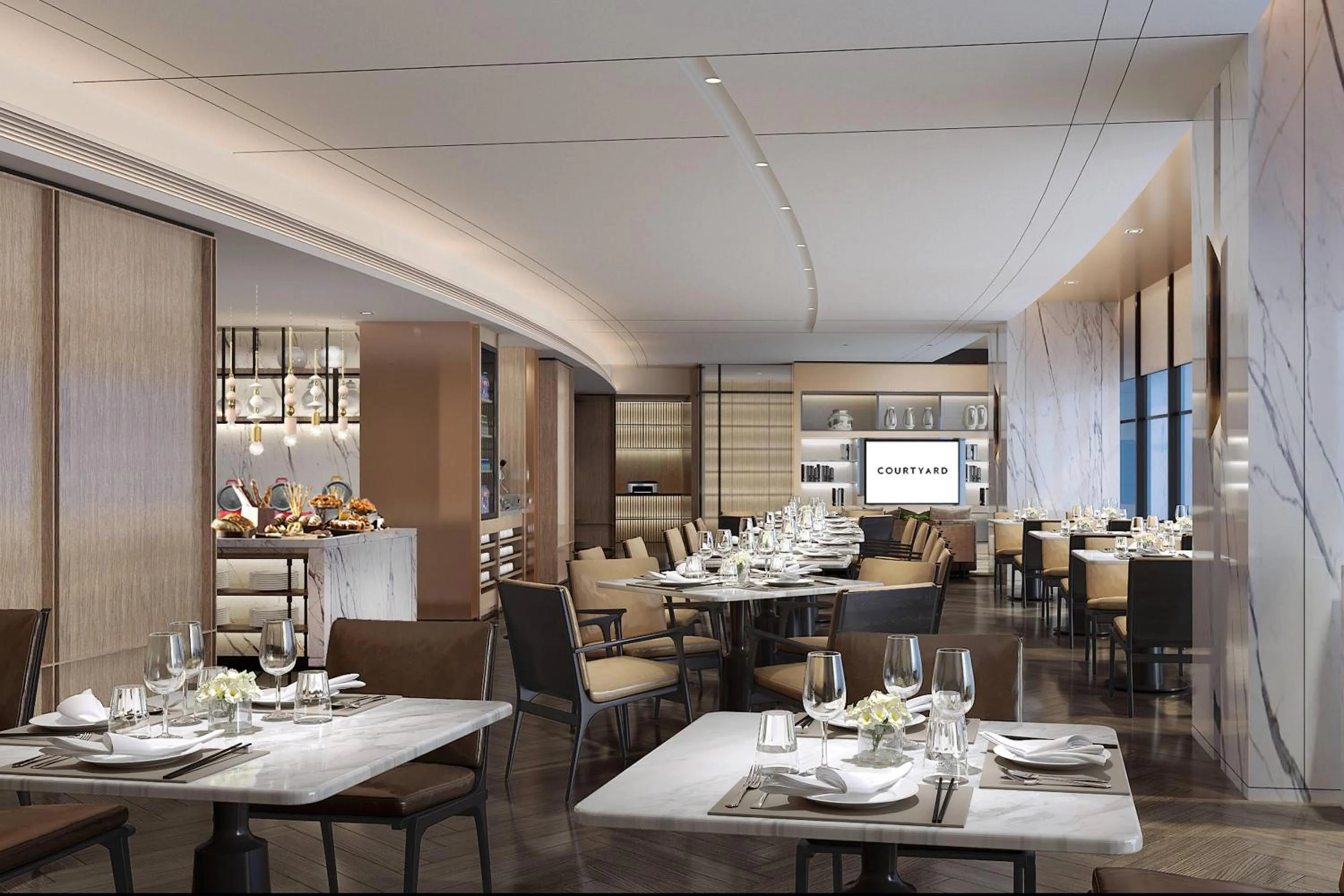 Lounge or bar in Courtyard by Marriott Shanghai Songjiang