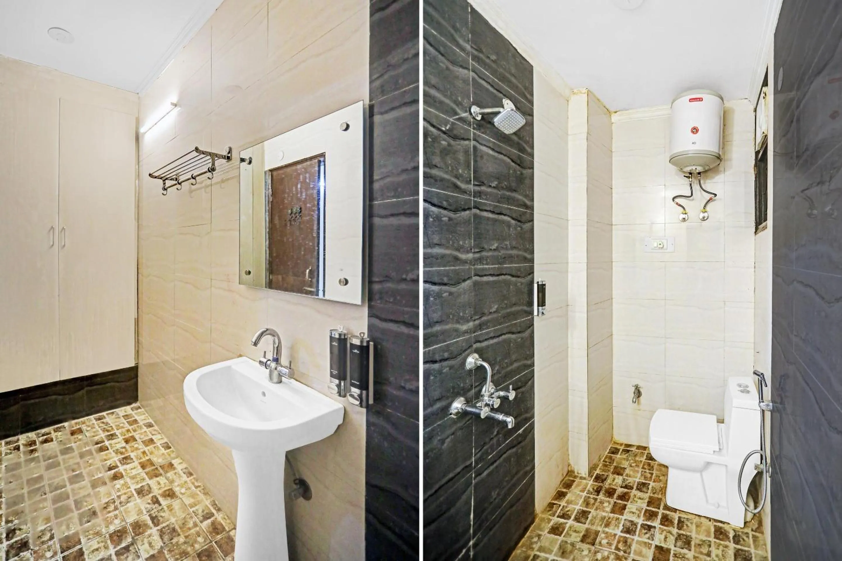 Bathroom in Super Collection O Agniv Residency Near Saket Metro