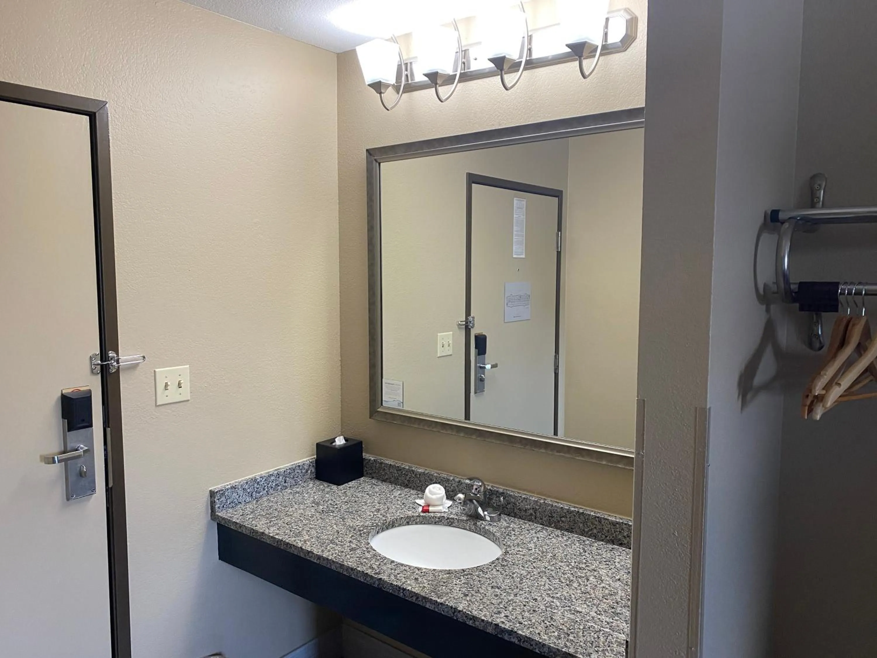 Bathroom in Super 8 by Wyndham Independence KS