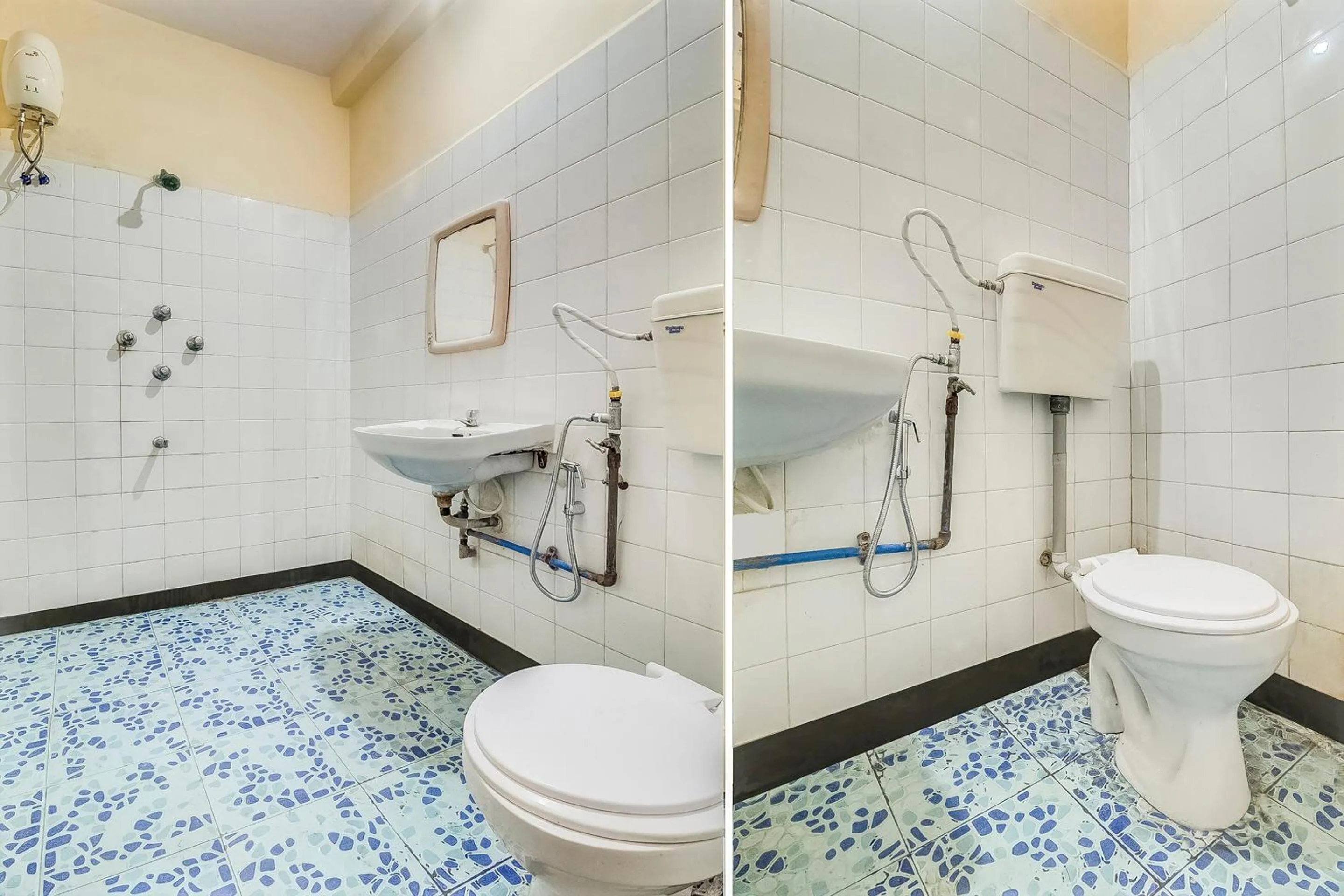 Bathroom in Hotel O New Ushakal Lodging & Boarding