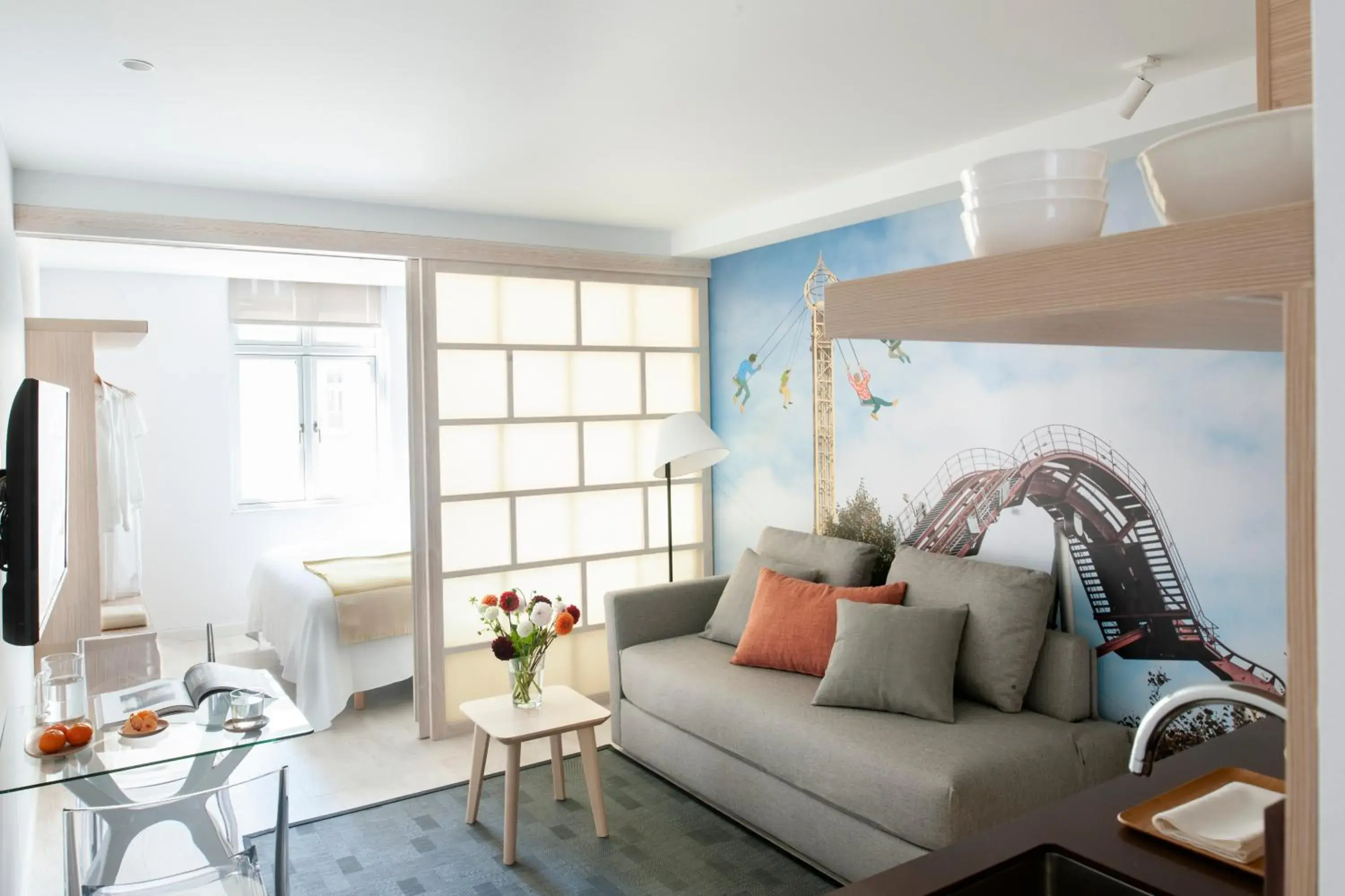 Living room in Eric Vökel Boutique Apartments - Copenhagen Suites Living room in Eric Vökel Boutique Apartments - Copenhagen Suites