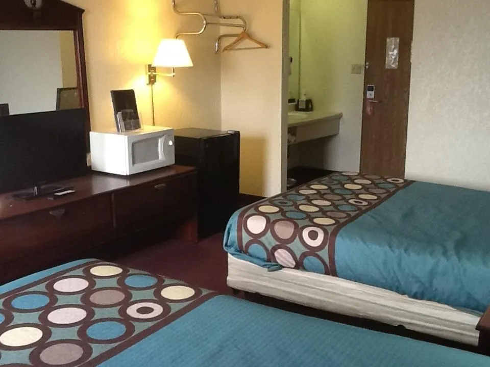 Bed in Super 8 by Wyndham Kennett