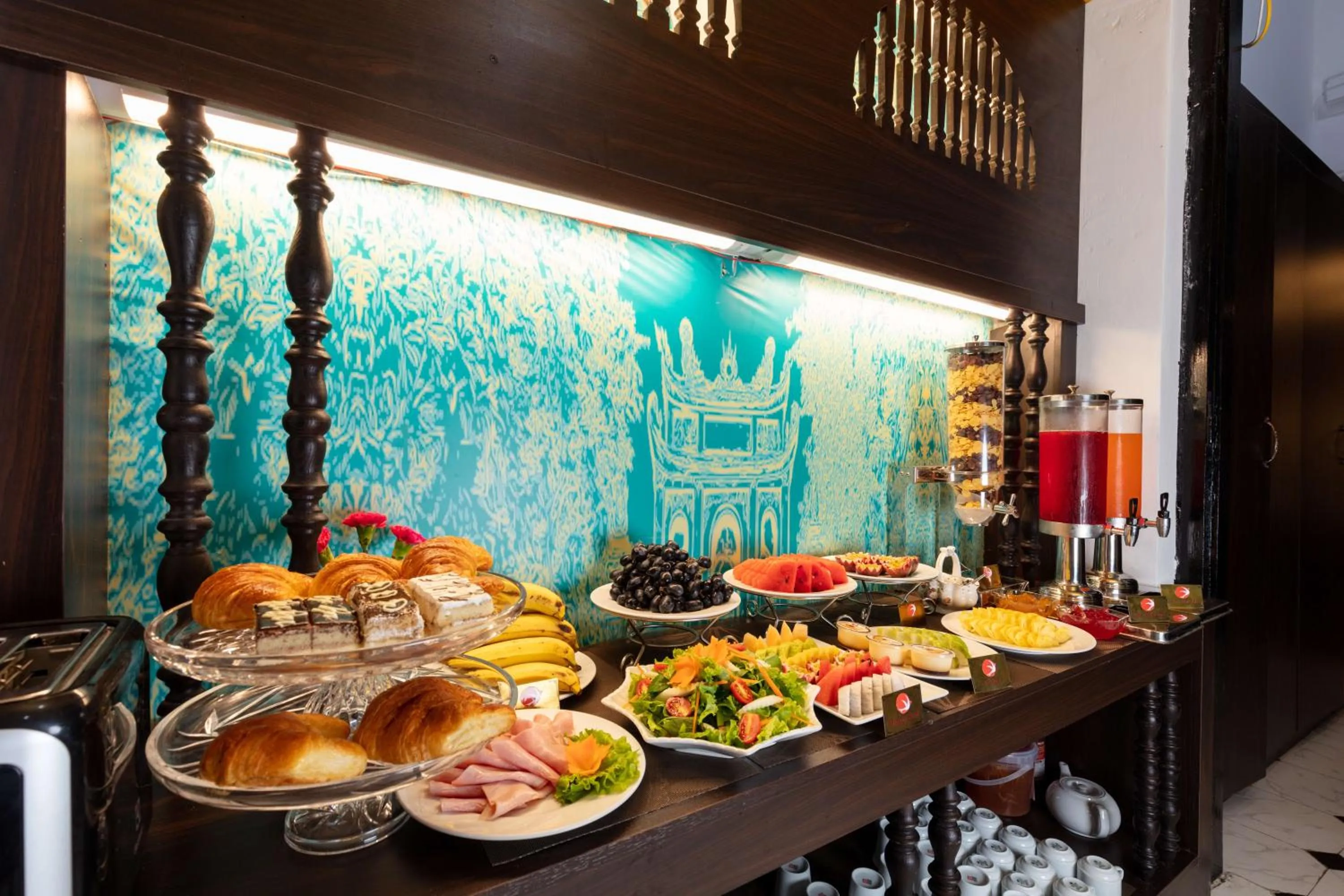Continental breakfast in Hanoi Center Silk Lullaby Hotel and Travel