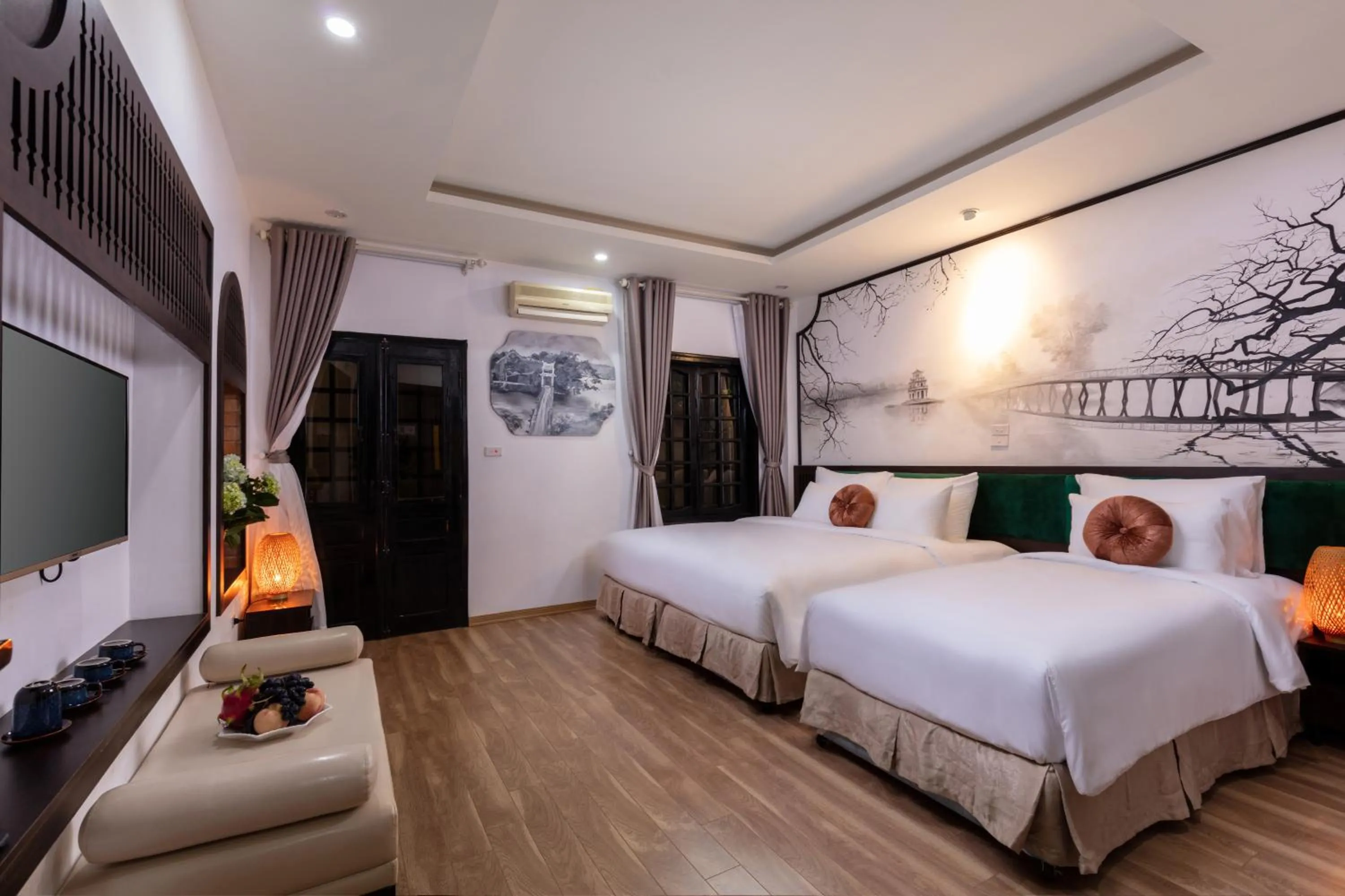 Family, Bed in Hanoi Center Silk Lullaby Hotel and Travel