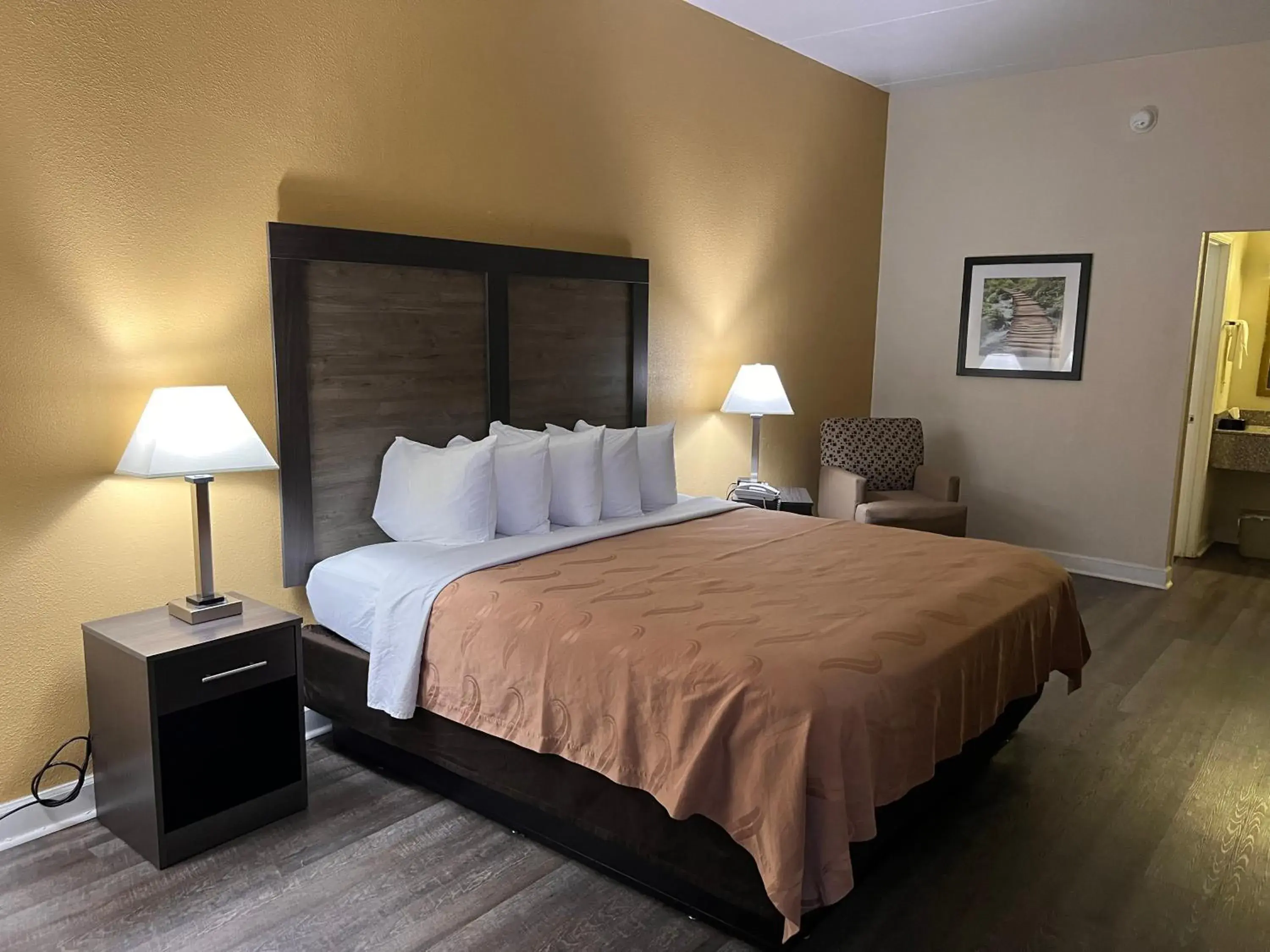 Bed in Quality Inn Bed in Quality Inn