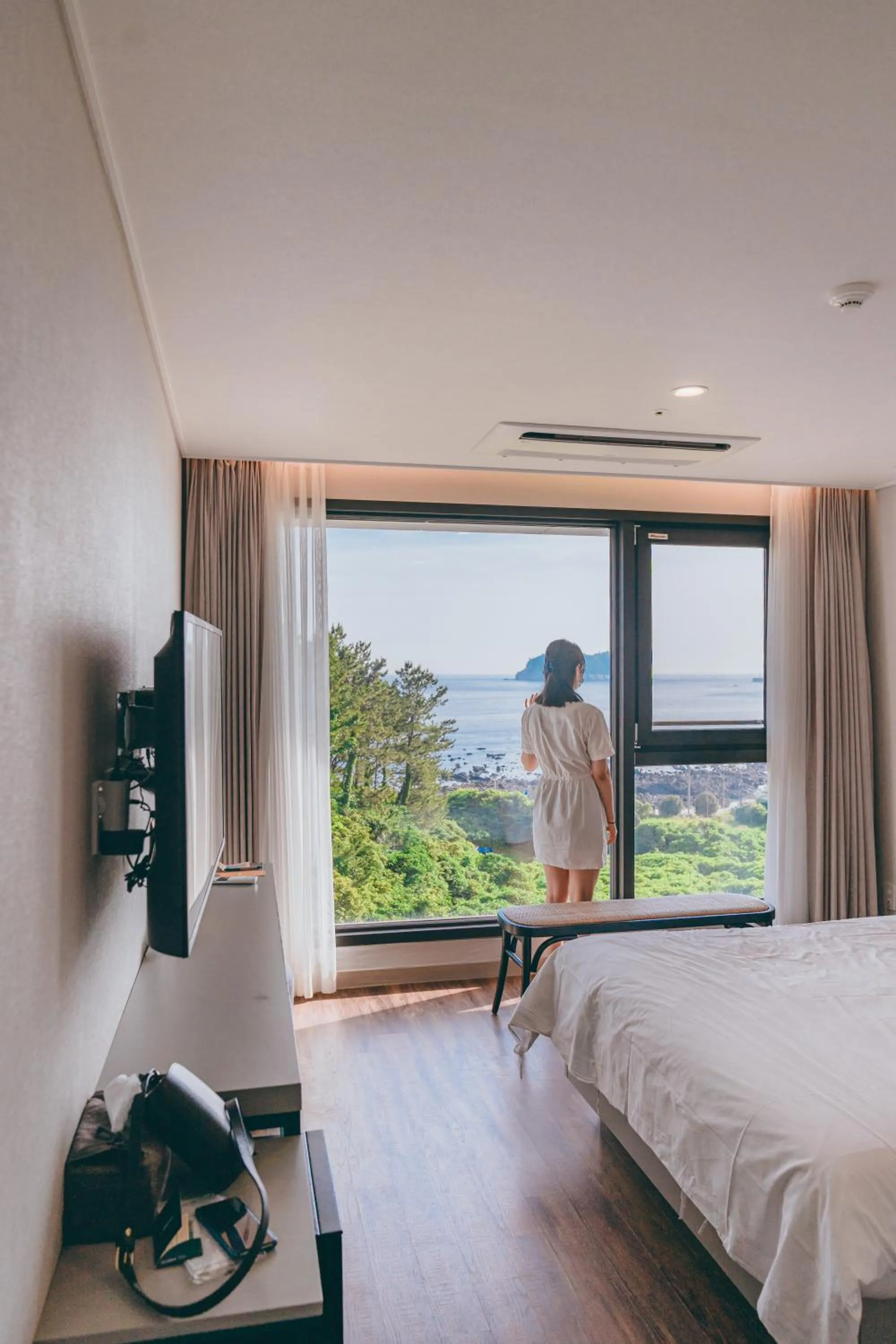 Bed in Hotel Seogwipean