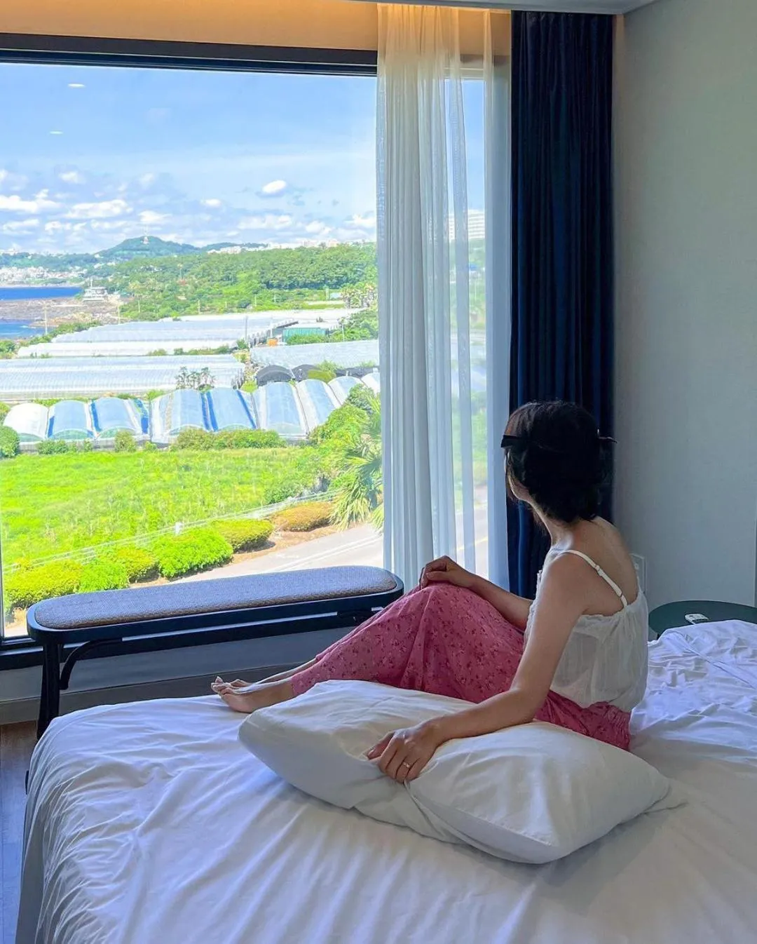 Bed in Hotel Seogwipean