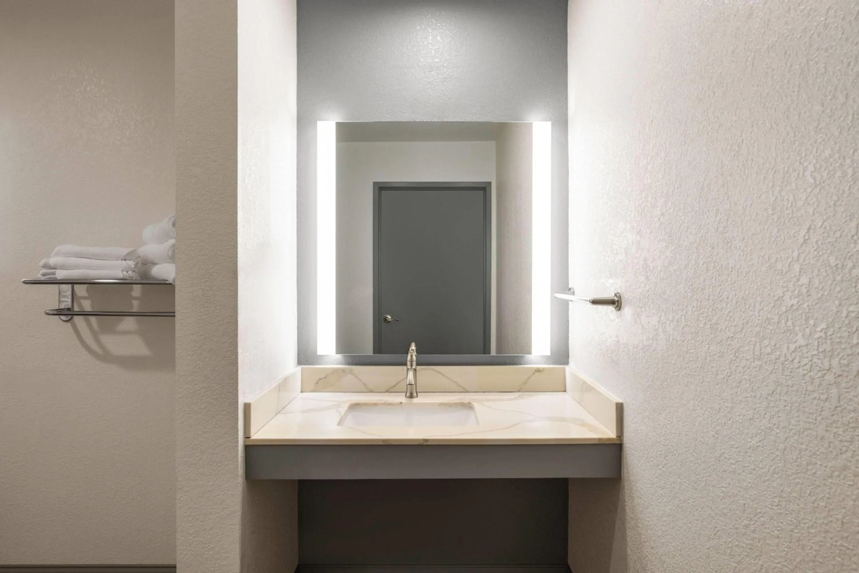 Bathroom in Super 8 by Wyndham Fort Bragg