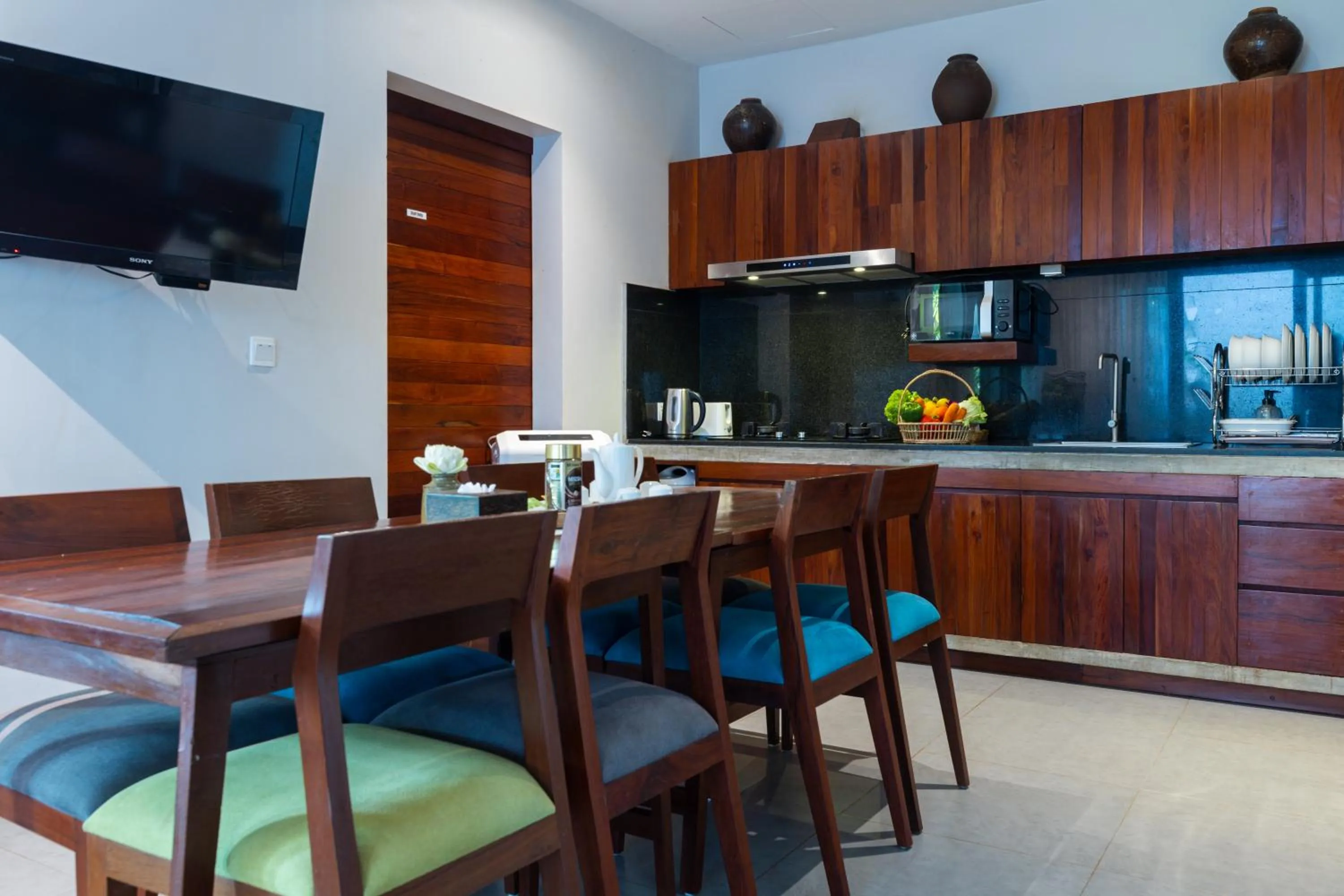 Dining area in Golden Vishnu Villa