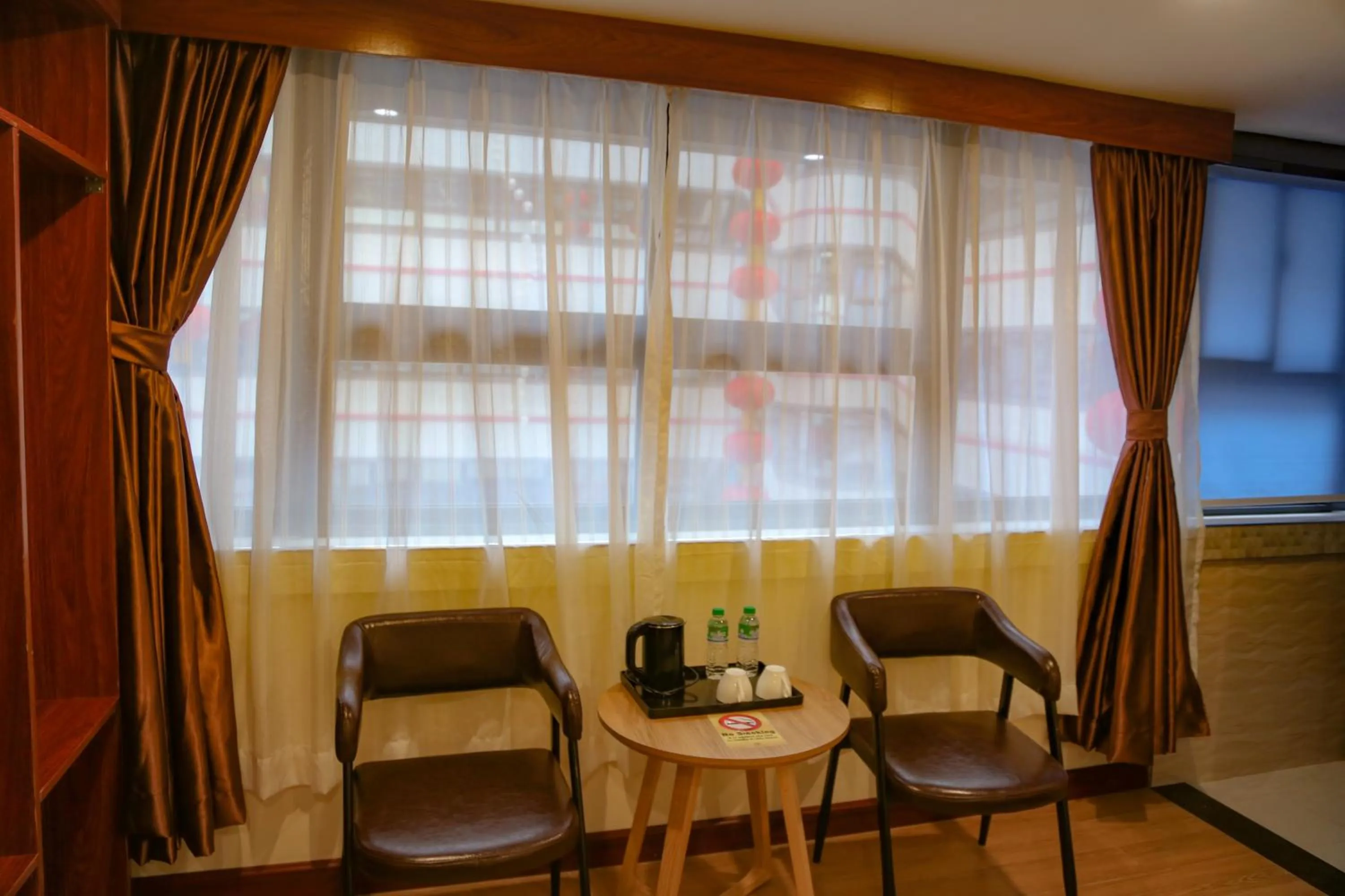 Seating area in 456 Hotel