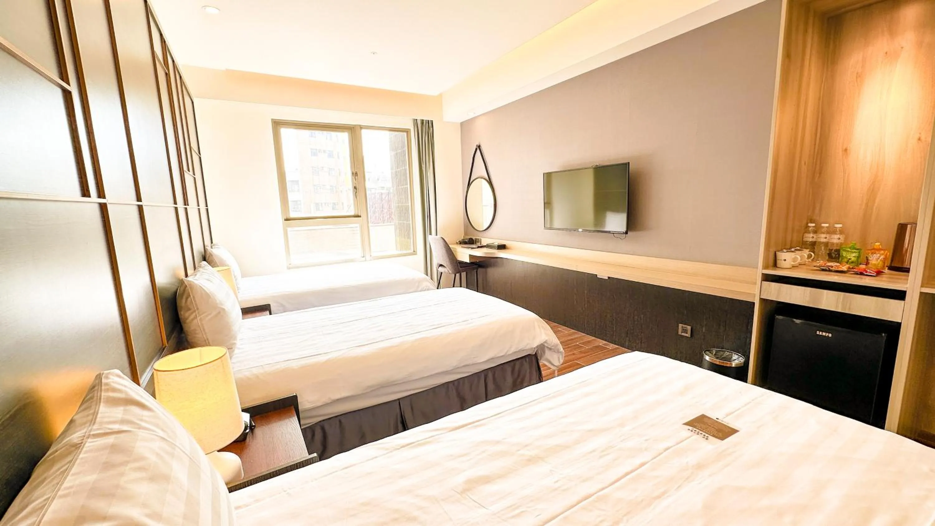 On site, Bed in Hotel A