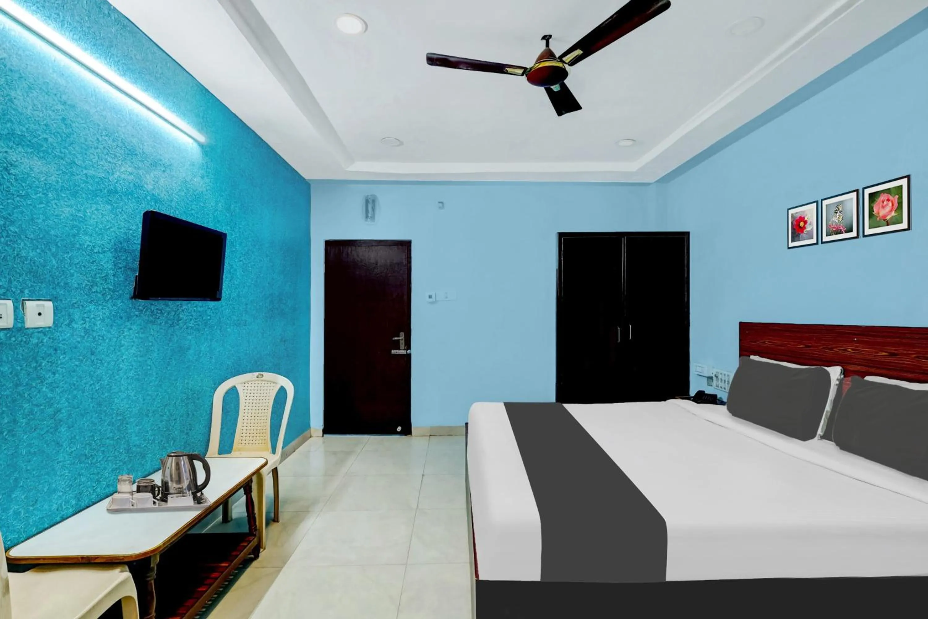 Bedroom, Bed in Super Hotel O Kennedy Nagar Near Railway Station formerly Jayalakshmi Residency
