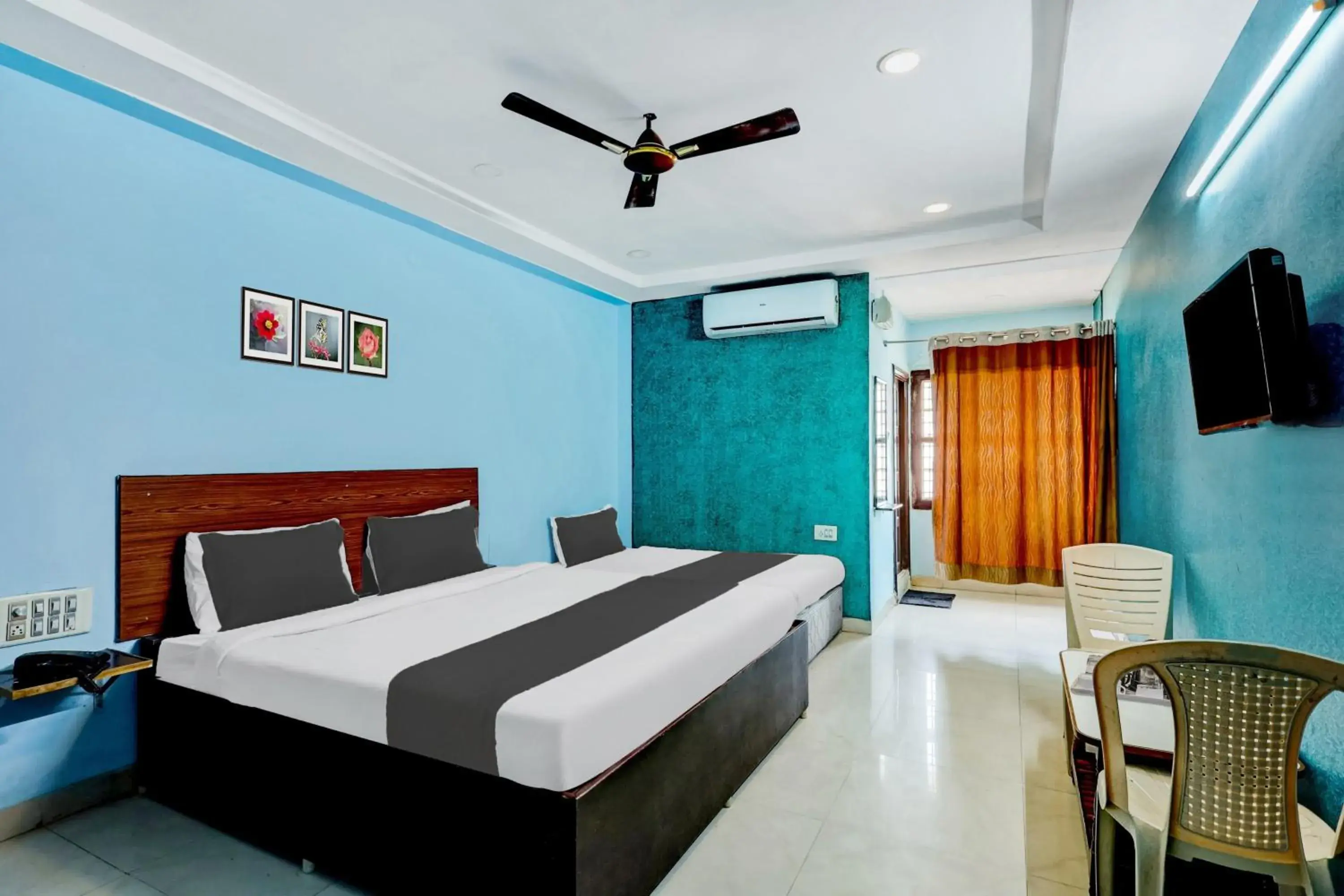 Bedroom, Bed in Super Hotel O Kennedy Nagar Near Railway Station formerly Jayalakshmi Residency Bedroom, Bed in Super Hotel O Kennedy Nagar Near Railway Station formerly Jayalakshmi Residency
