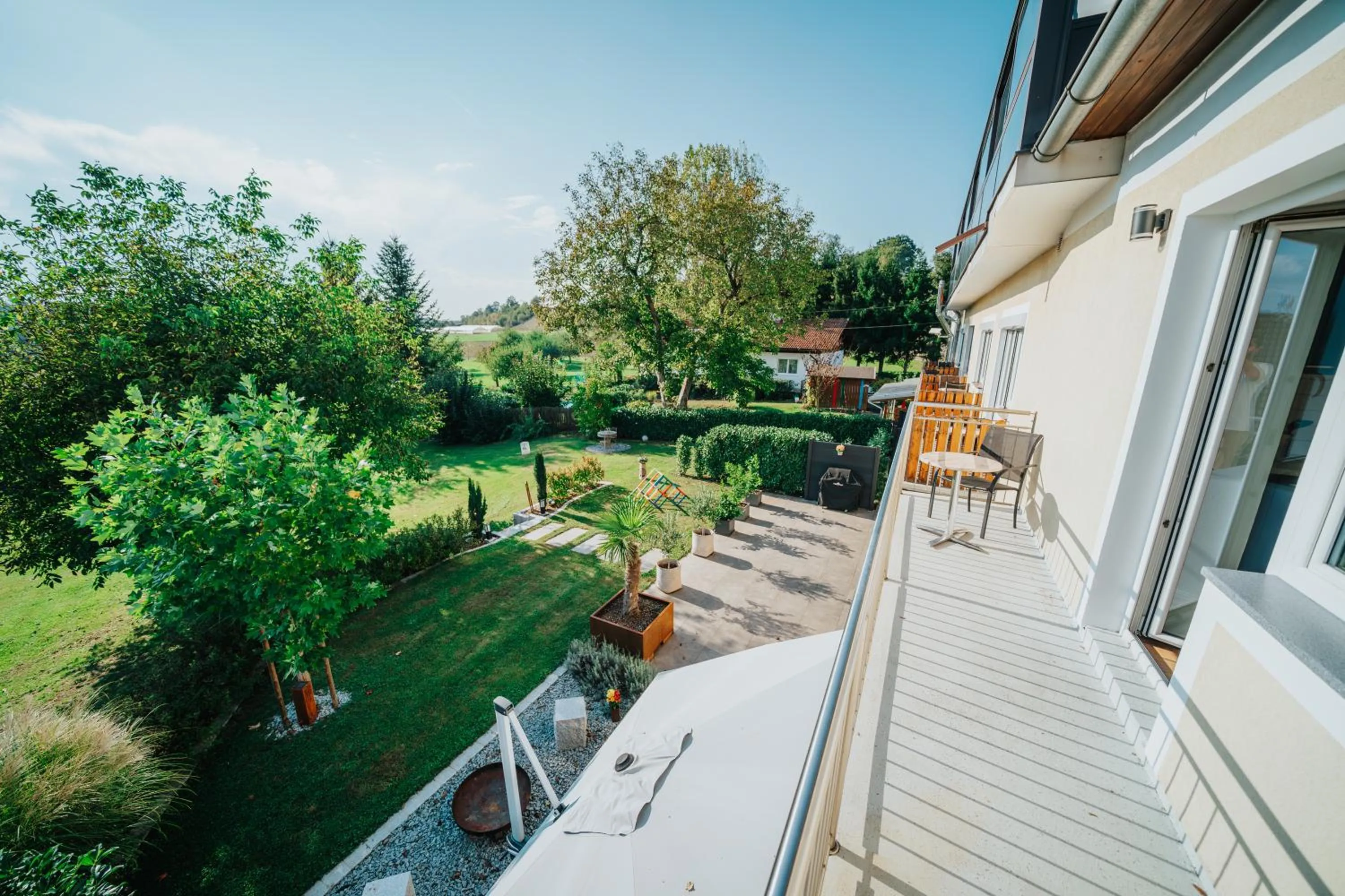 Garden view in Hotel Leo
