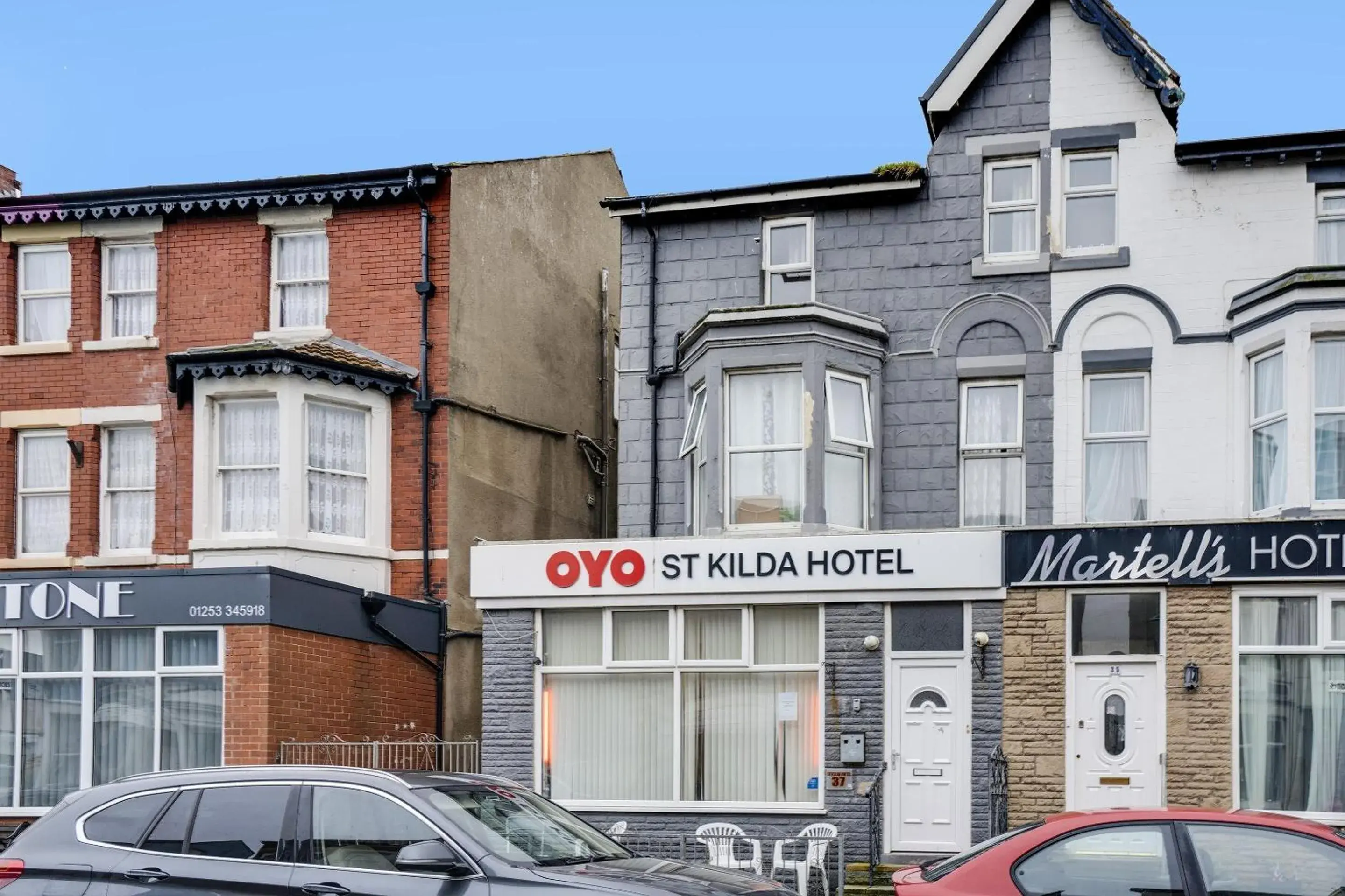 Facade/entrance in St Kildas, Blackpool Central Facade/entrance in St Kildas, Blackpool Central