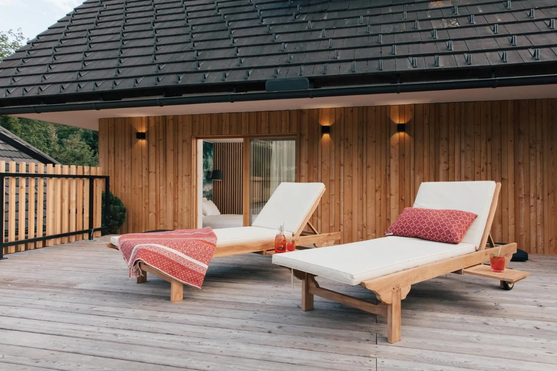 Patio in Hotel Majerca