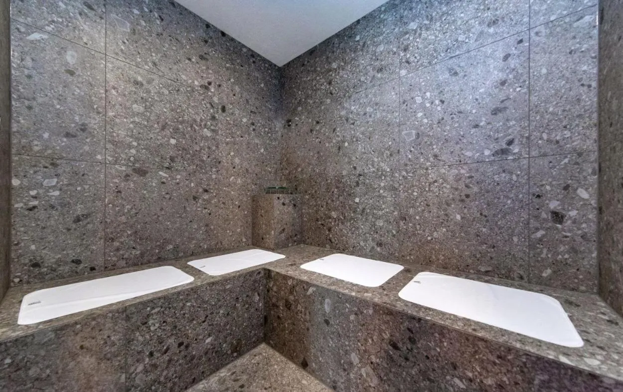 Sauna in Emma Deluxe Aparthotel direkt beim Skibus