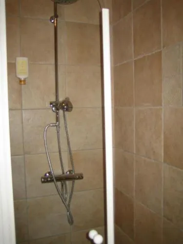 Bathroom in Logis - Hôtel & restaurant Les Trois Fontaines