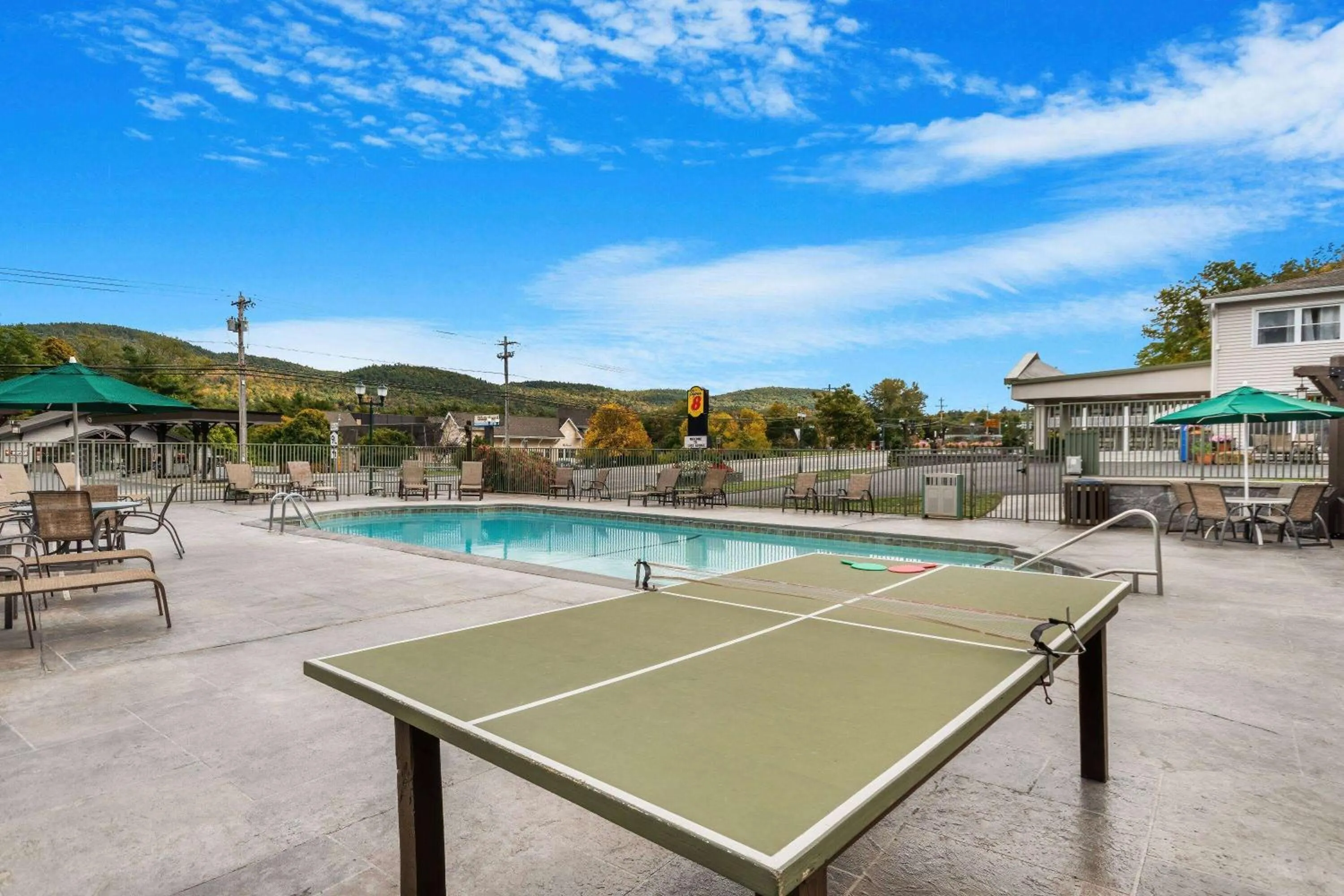 Swimming pool in Super 8 by Wyndham Lake George/Downtown