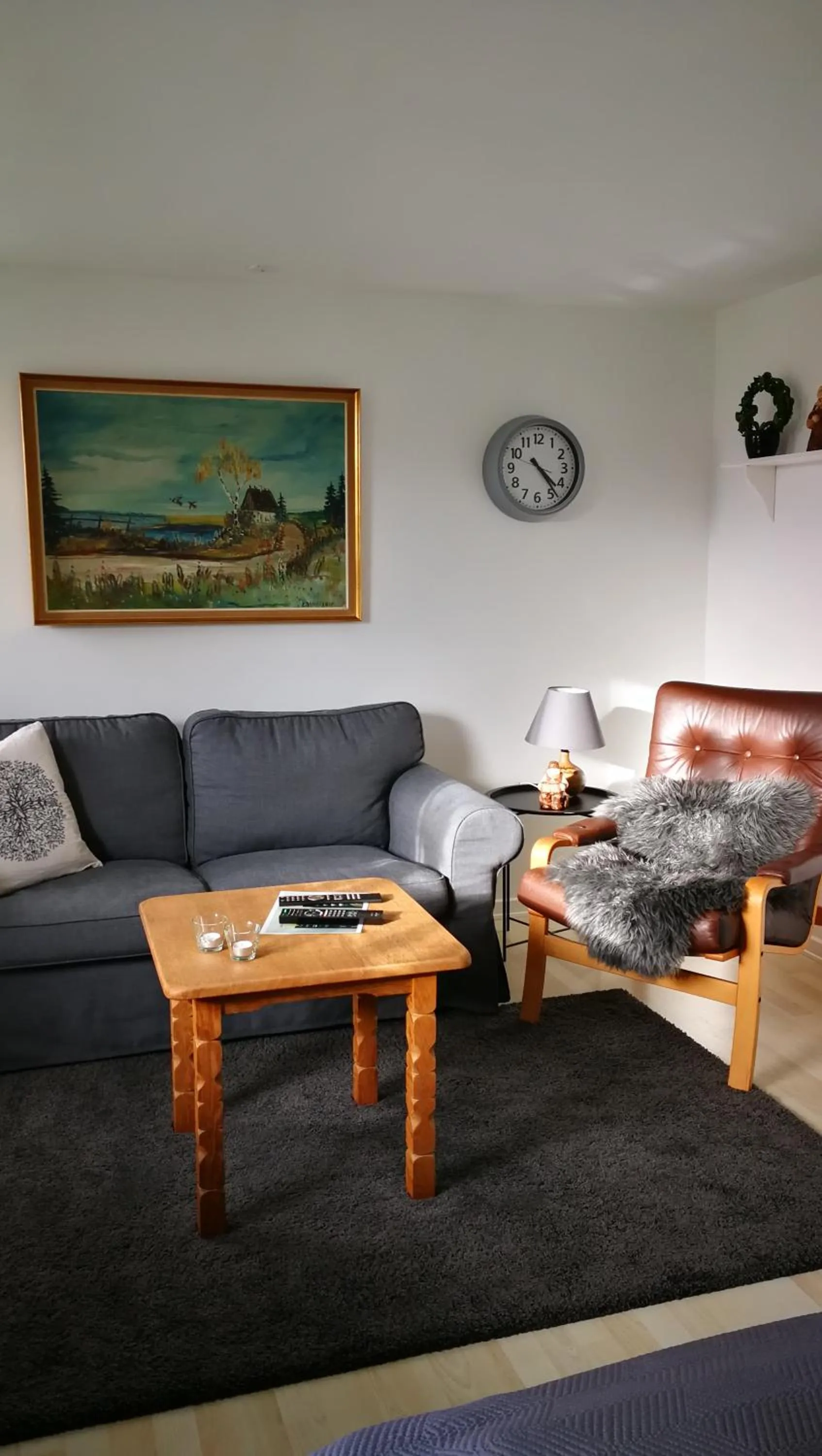 Living room in Kastanievejens overnatning