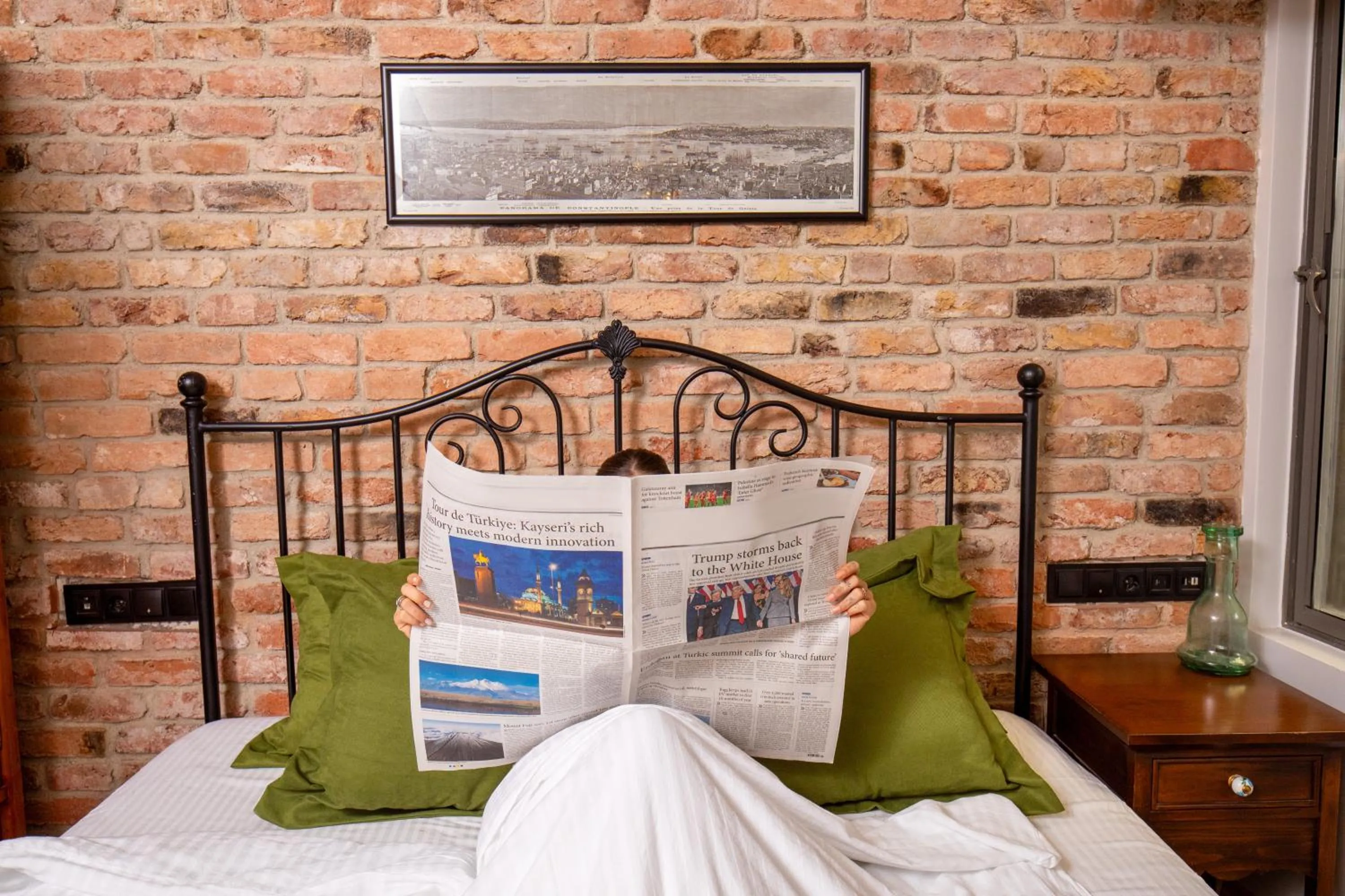 Bed in Hotel Des Arts Galata