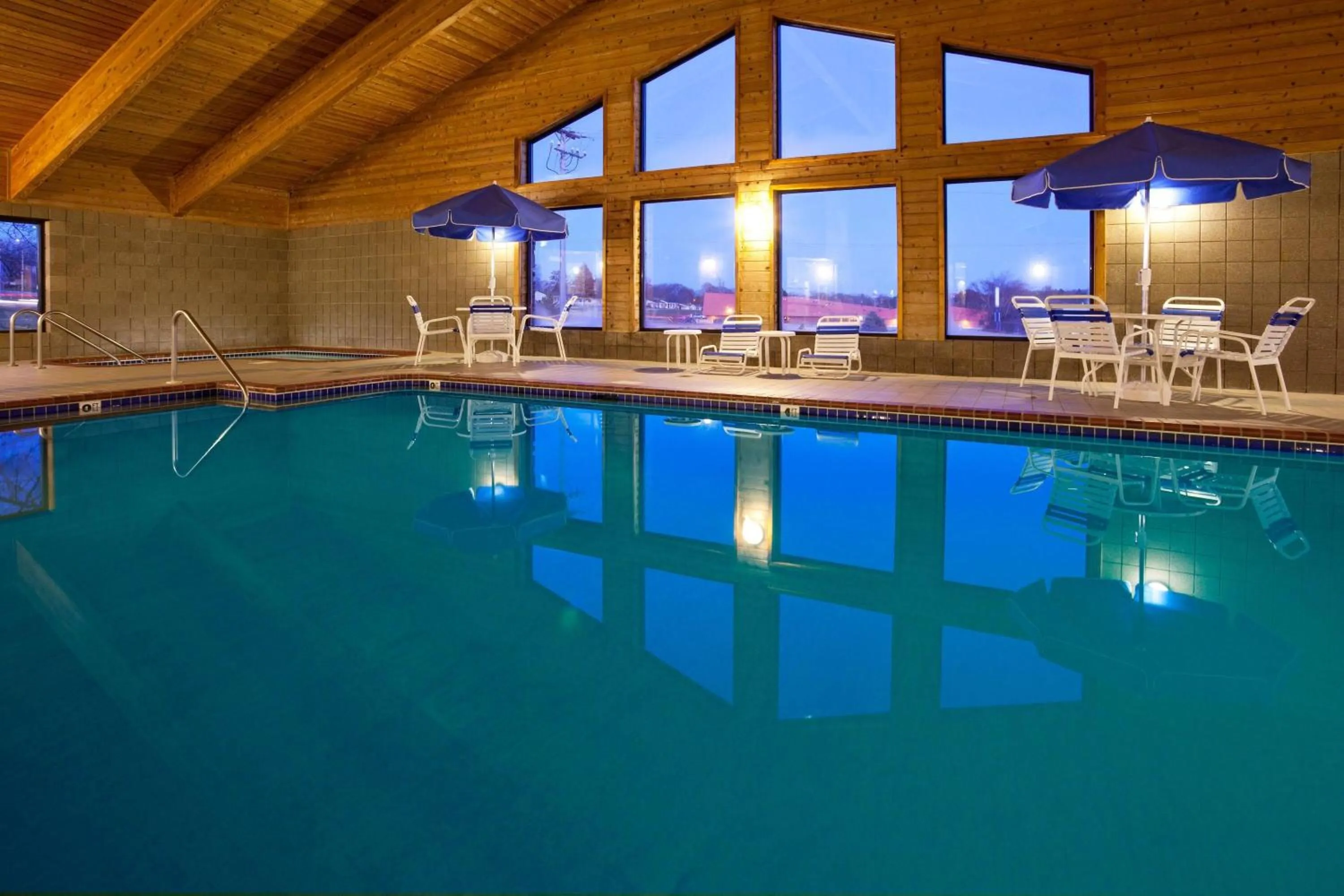 Pool view in AmericInn by Wyndham Monroe