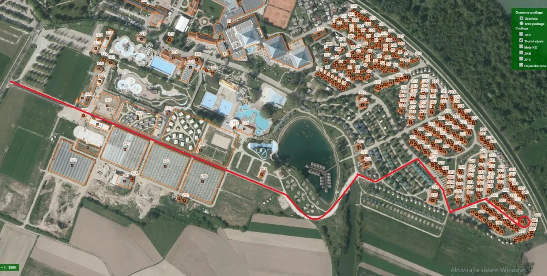 Area and facilities in Holiday house in Terme Čatež