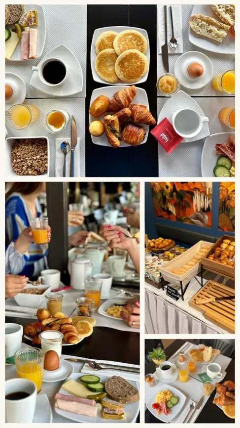 Buffet breakfast in Hotel Terminus Lyon