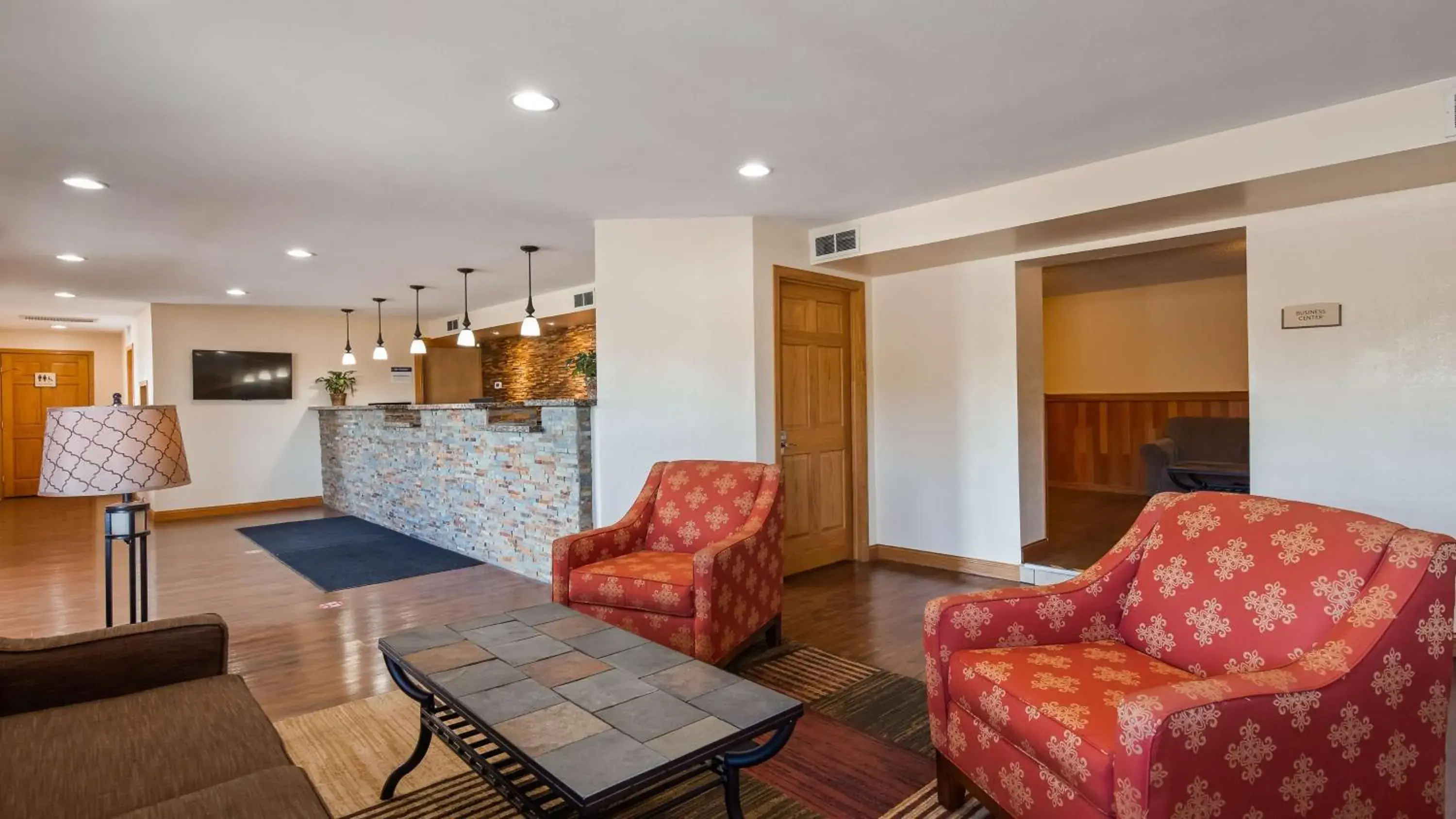 Lobby or reception in Sturgis Lodge and Suites Lobby or reception in Sturgis Lodge and Suites