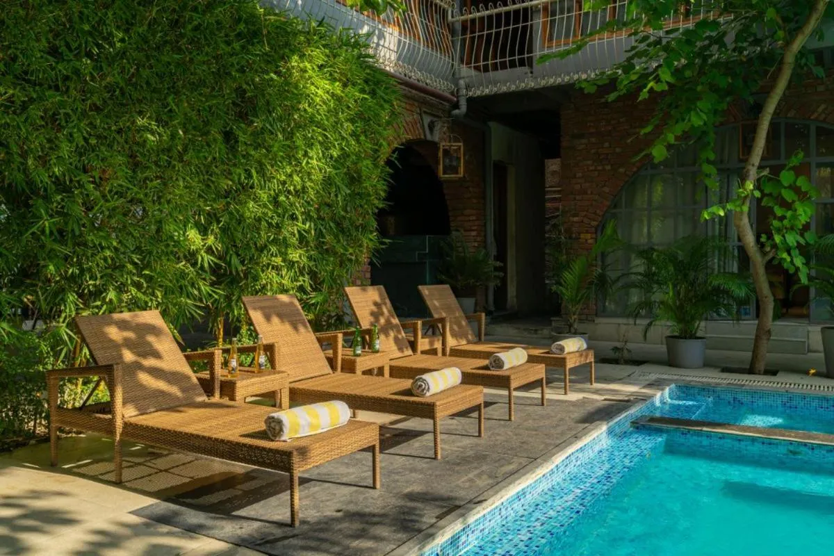 Garden view in The Artist House Udaipur