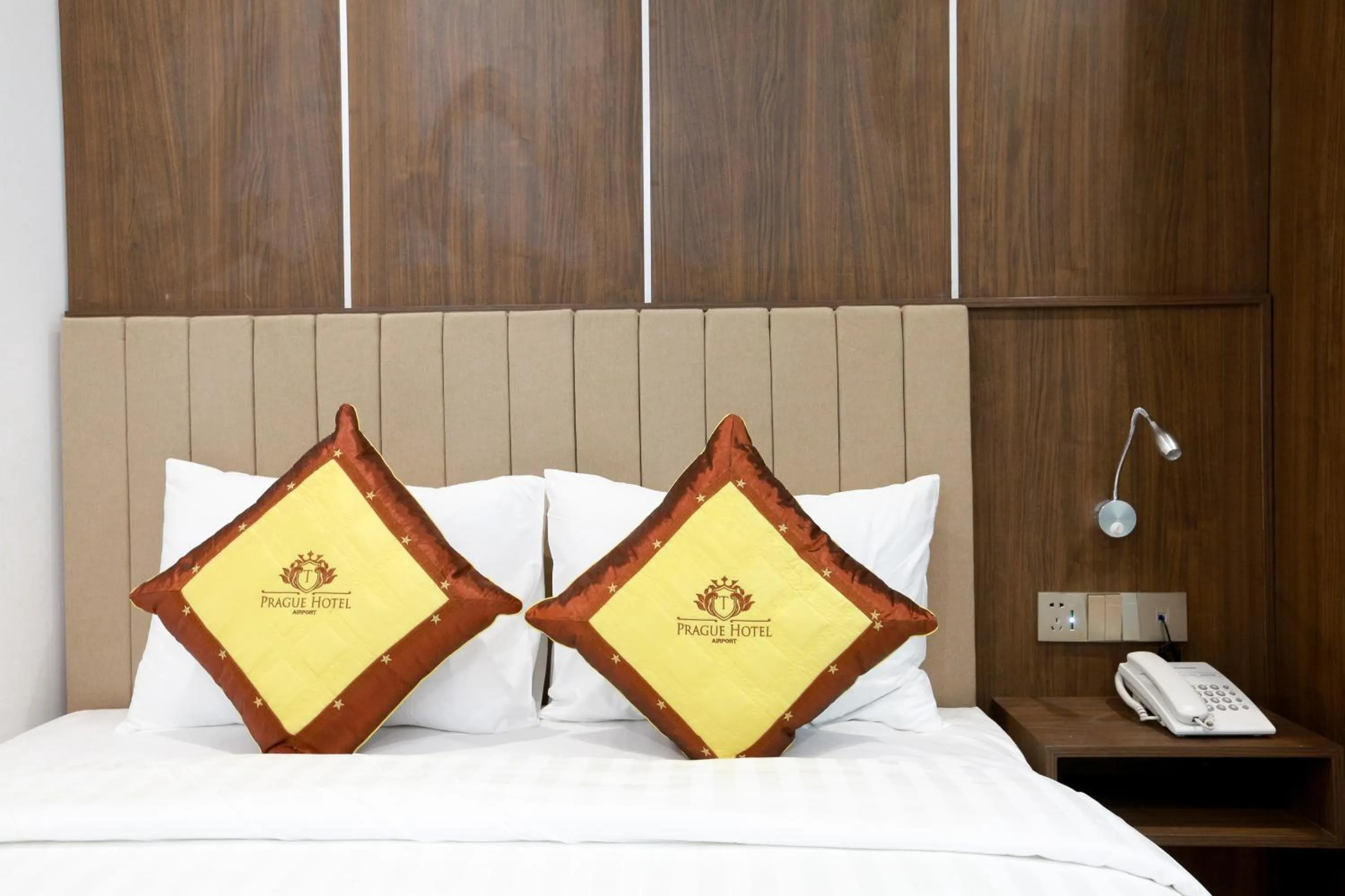 Bed in Prague Saigon Airport Hotel