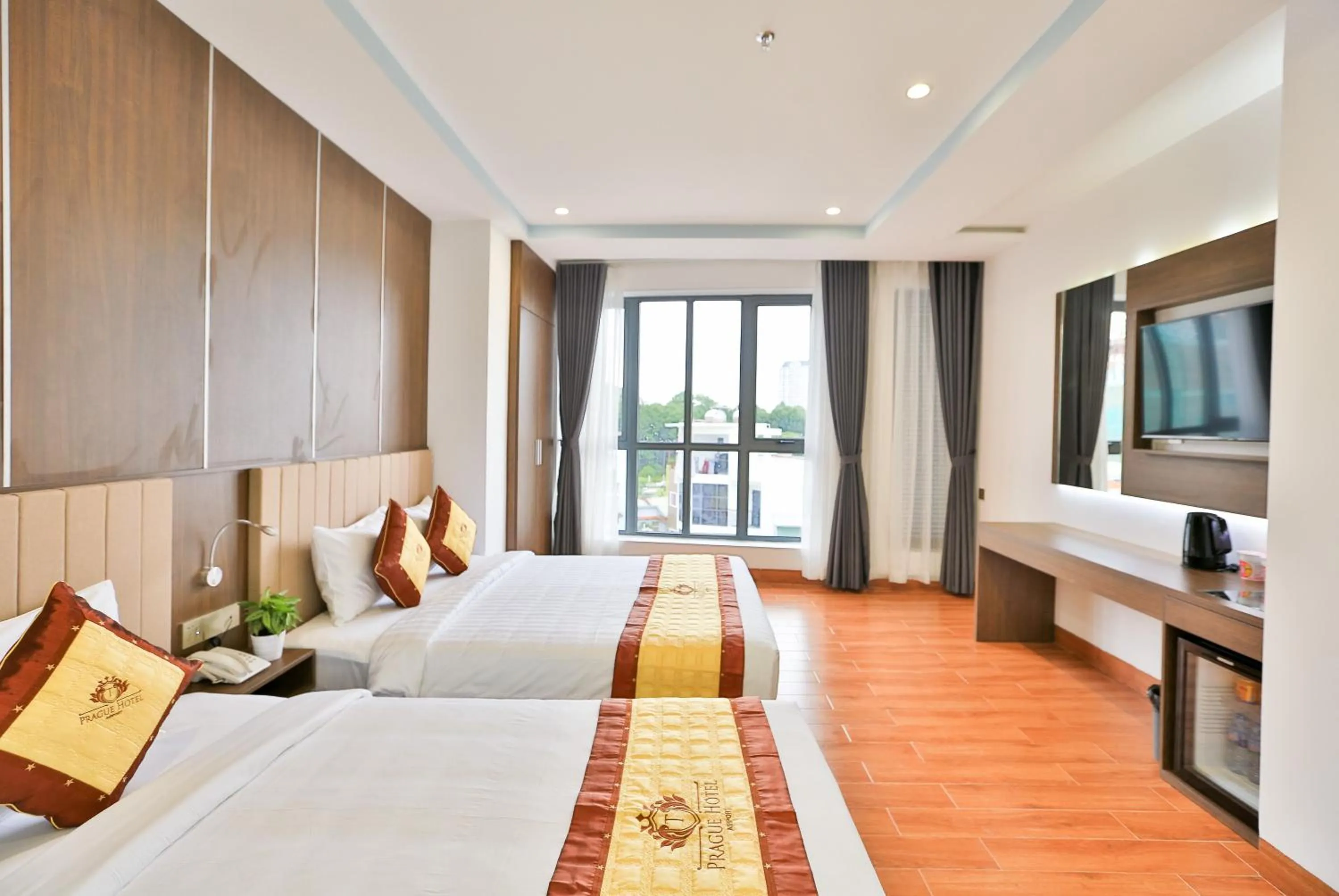 Photo of the whole room, Bed in Prague Saigon Airport Hotel