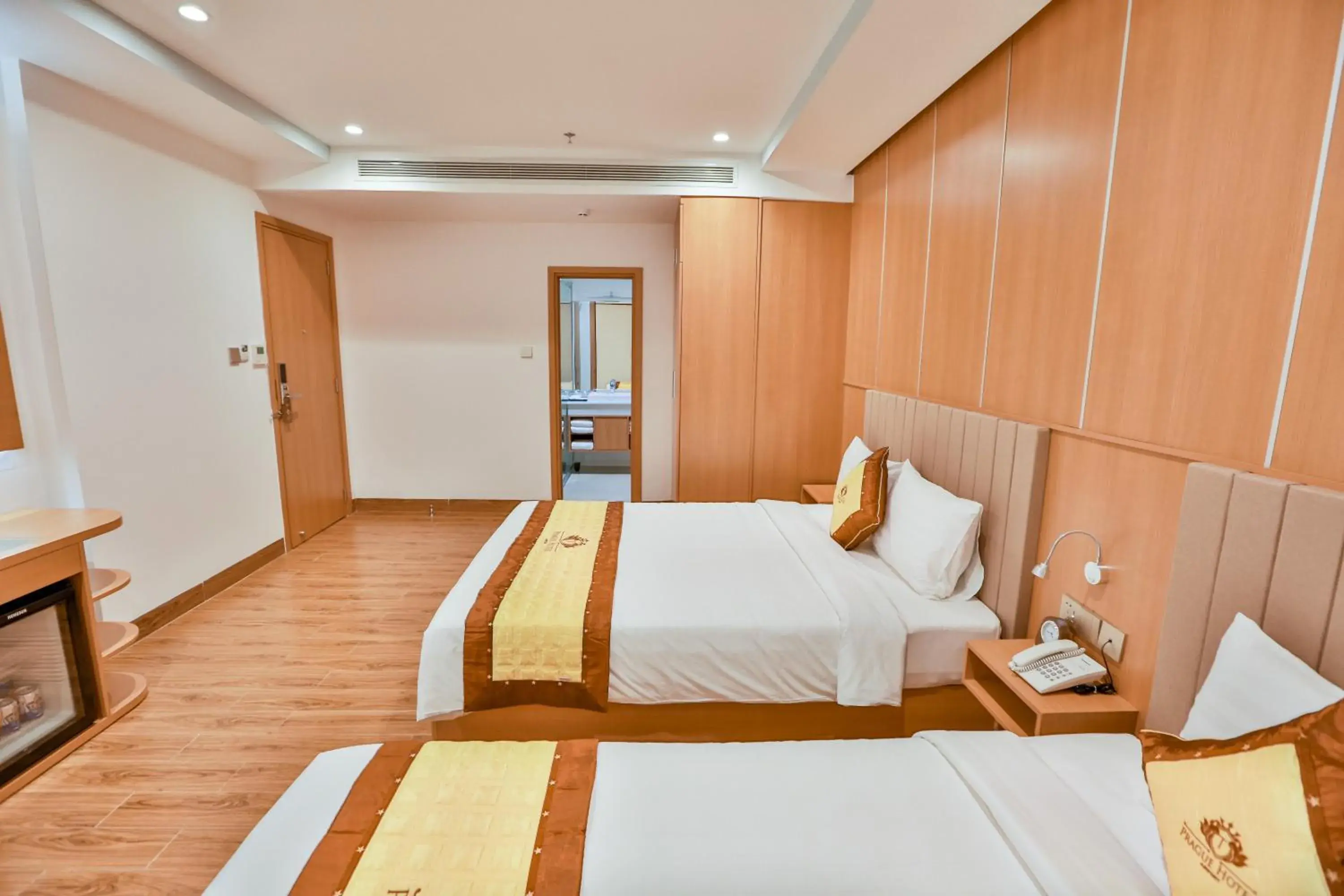 Bedroom, Bed in Prague Saigon Airport Hotel Bedroom, Bed in Prague Saigon Airport Hotel