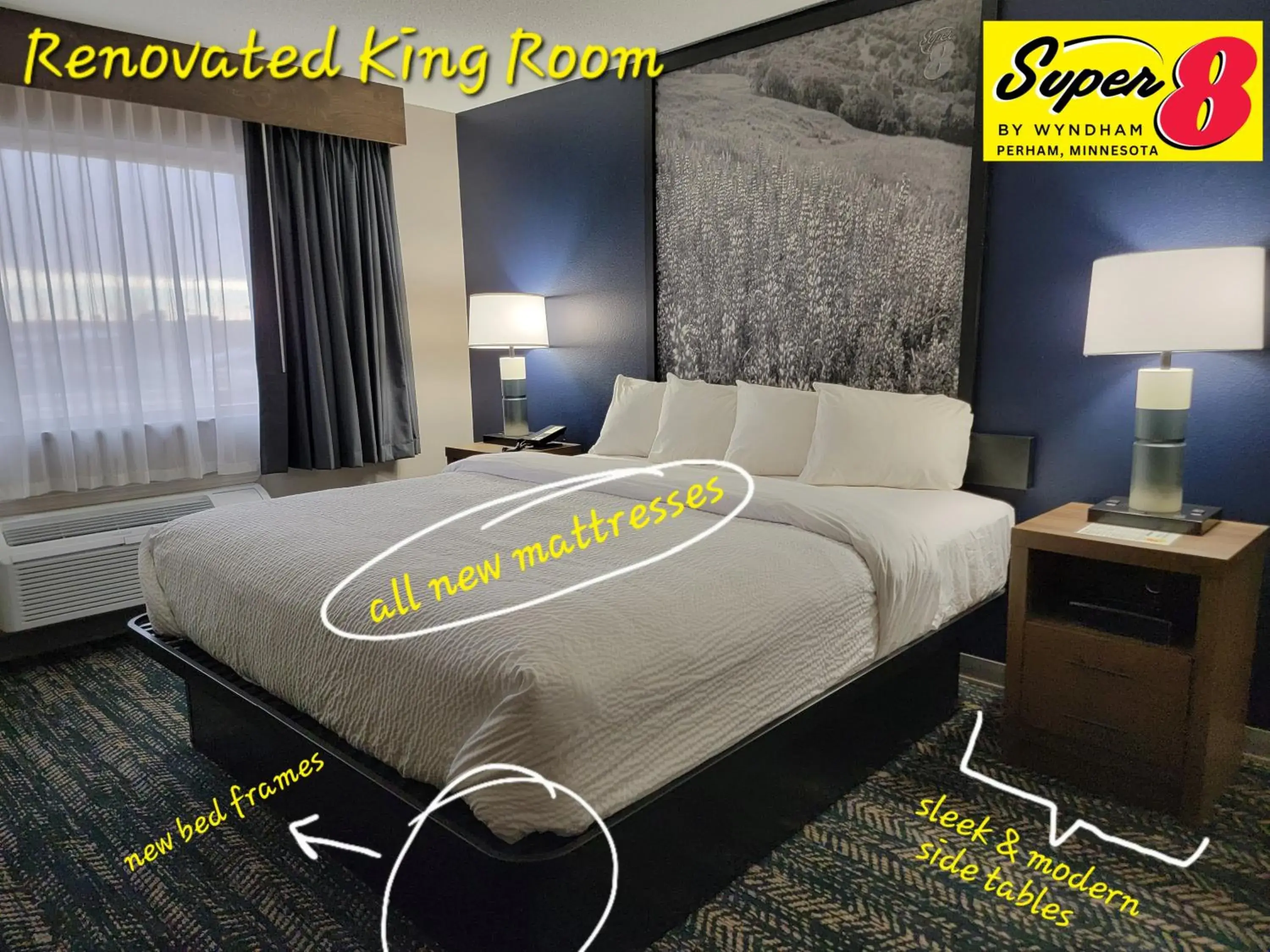 Bed in Super 8 by Wyndham Perham Bed in Super 8 by Wyndham Perham