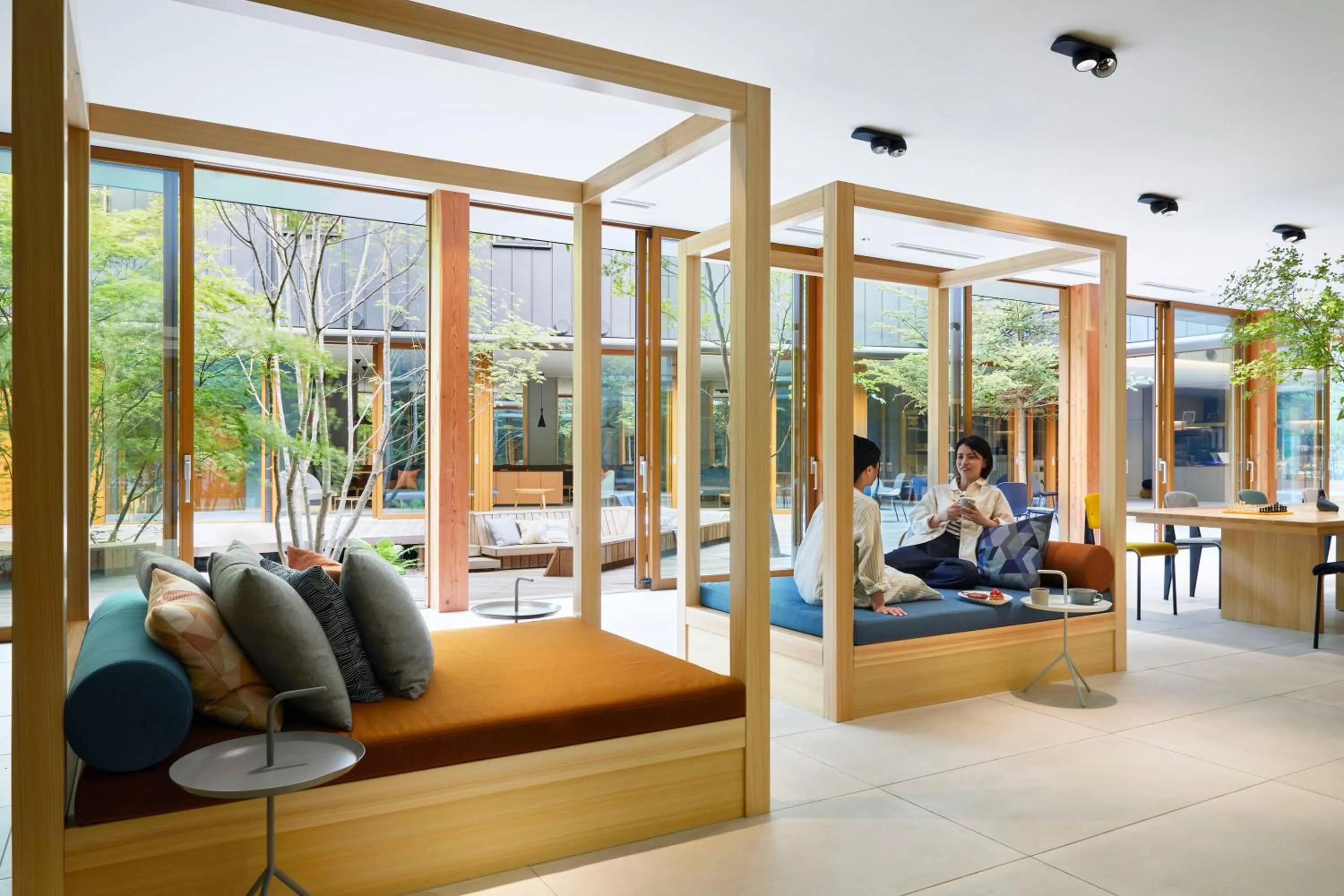 Lounge or bar in BEB5 Karuizawa by Hoshino Resorts