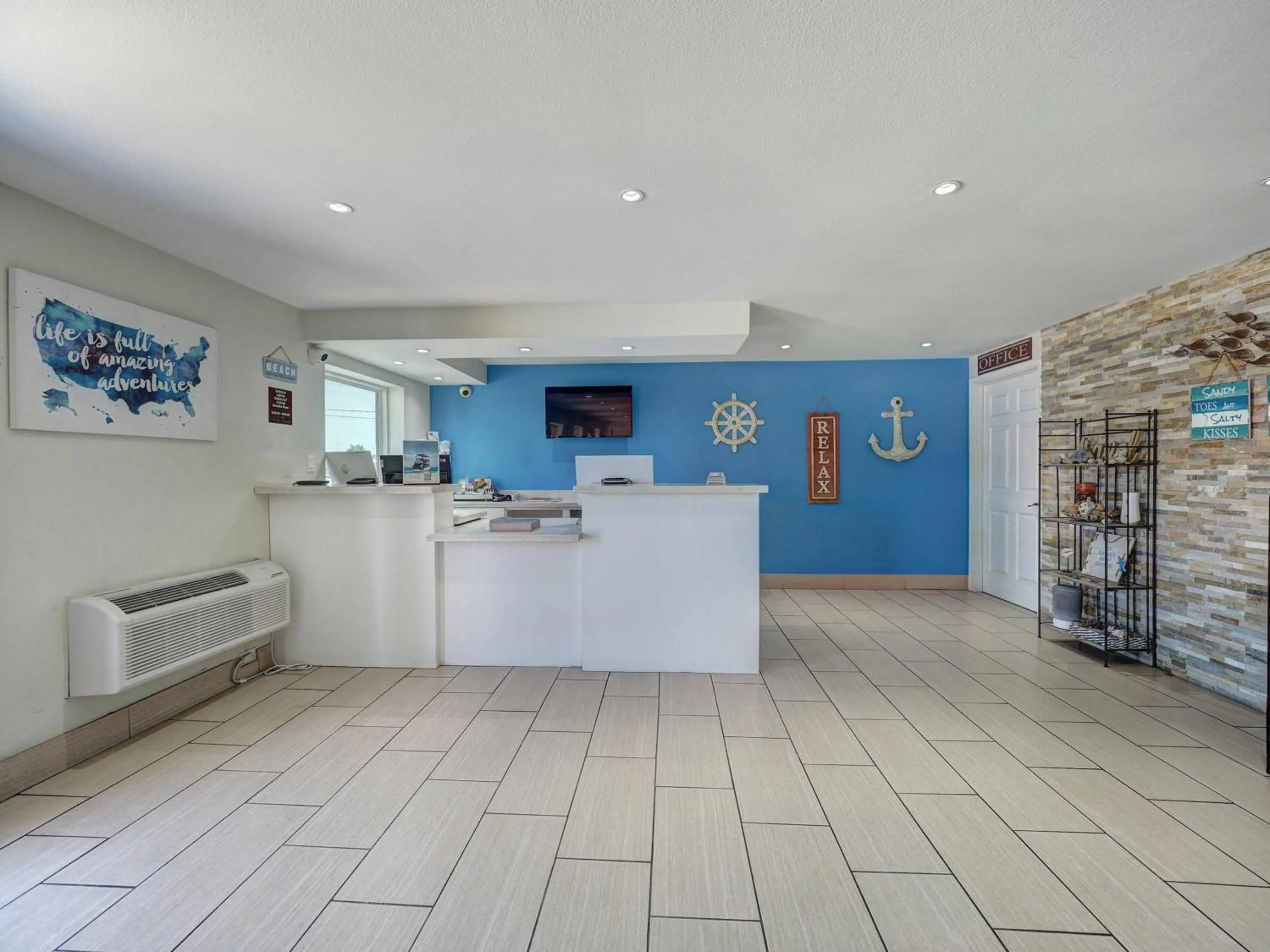 Lobby or reception in Ocean's Edge Hotel, Port Aransas,TX