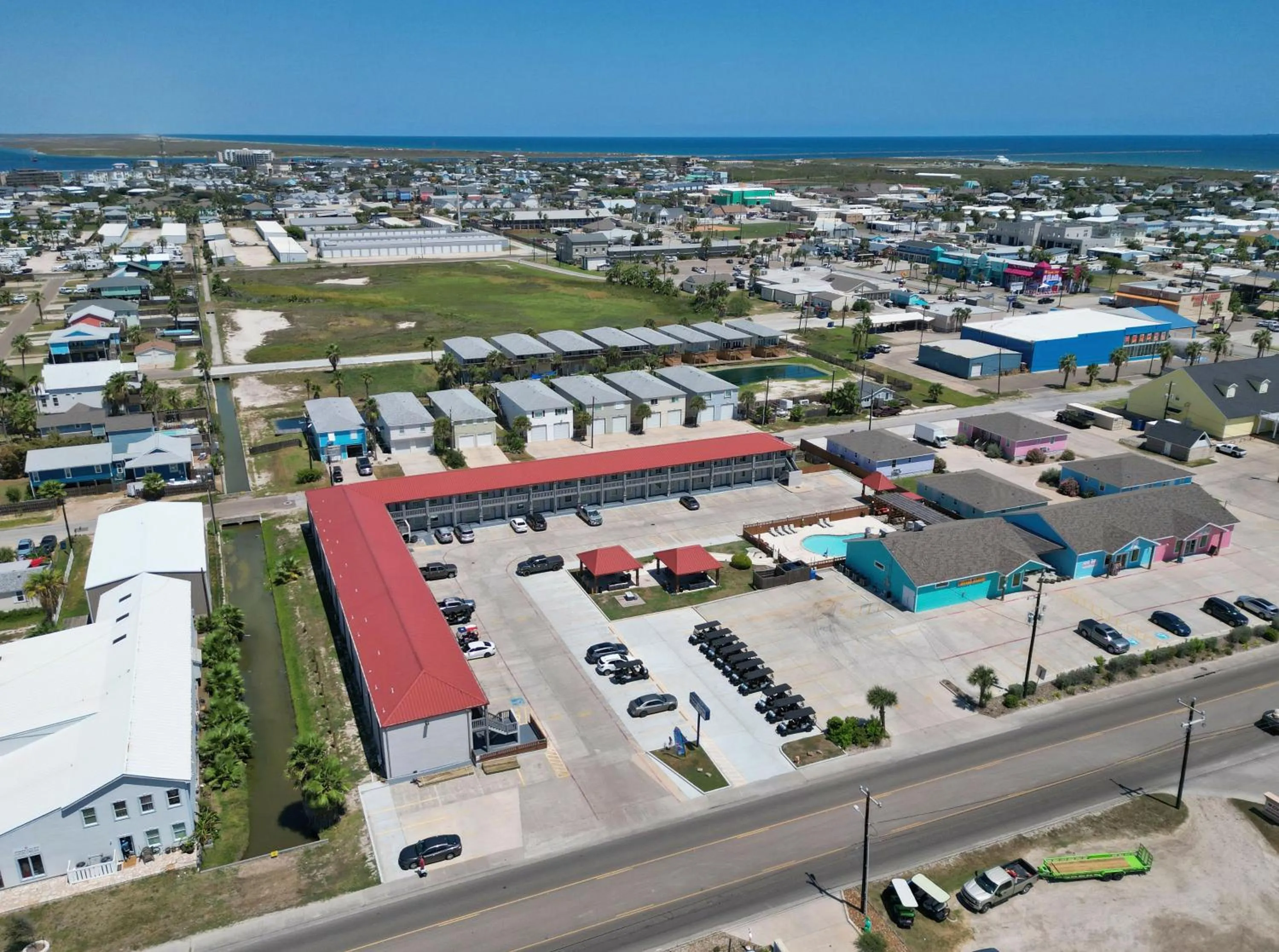 Property building in Ocean's Edge Hotel, Port Aransas,TX