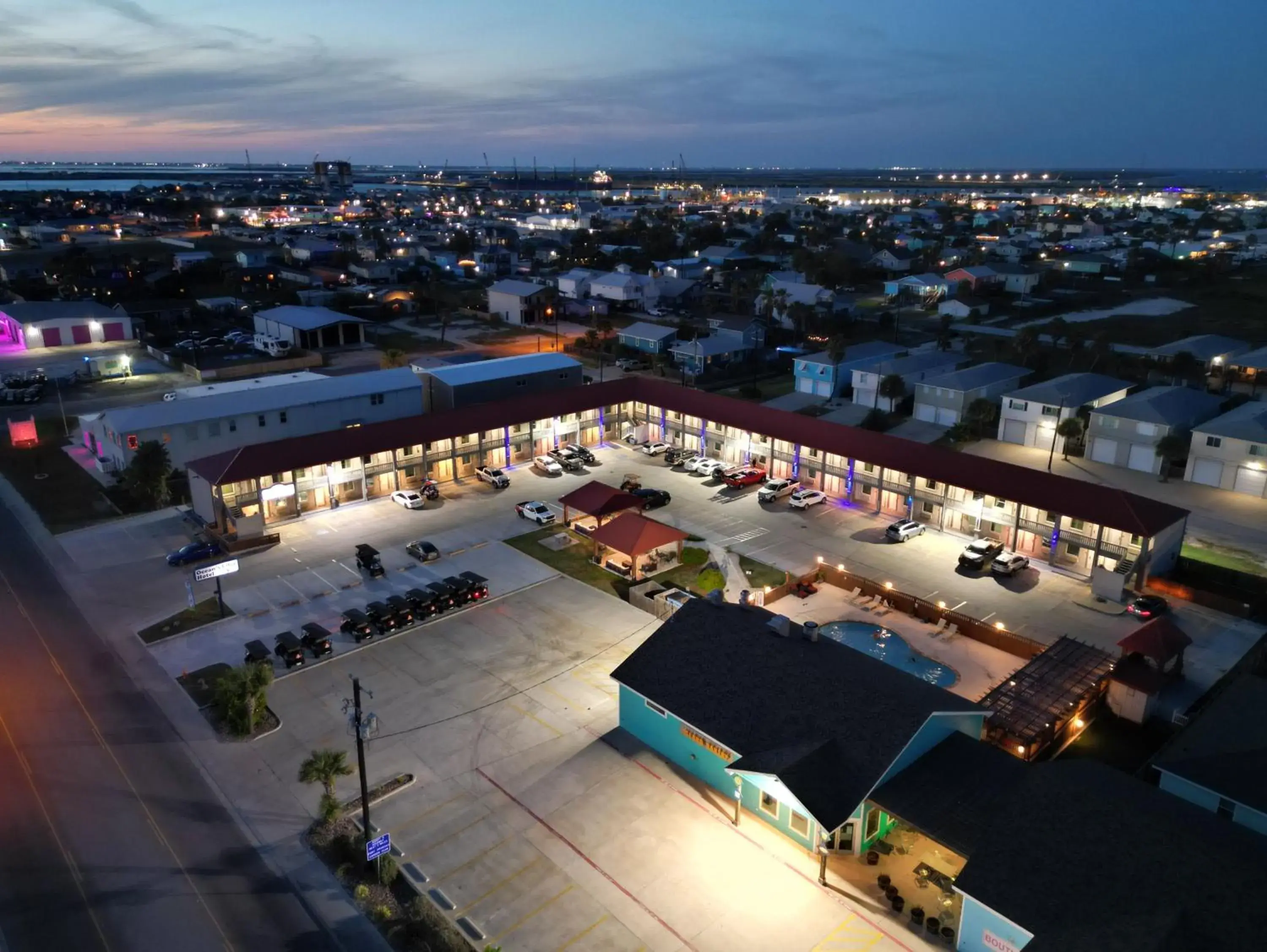 Property building in Ocean's Edge Hotel, Port Aransas,TX Property building in Ocean's Edge Hotel, Port Aransas,TX
