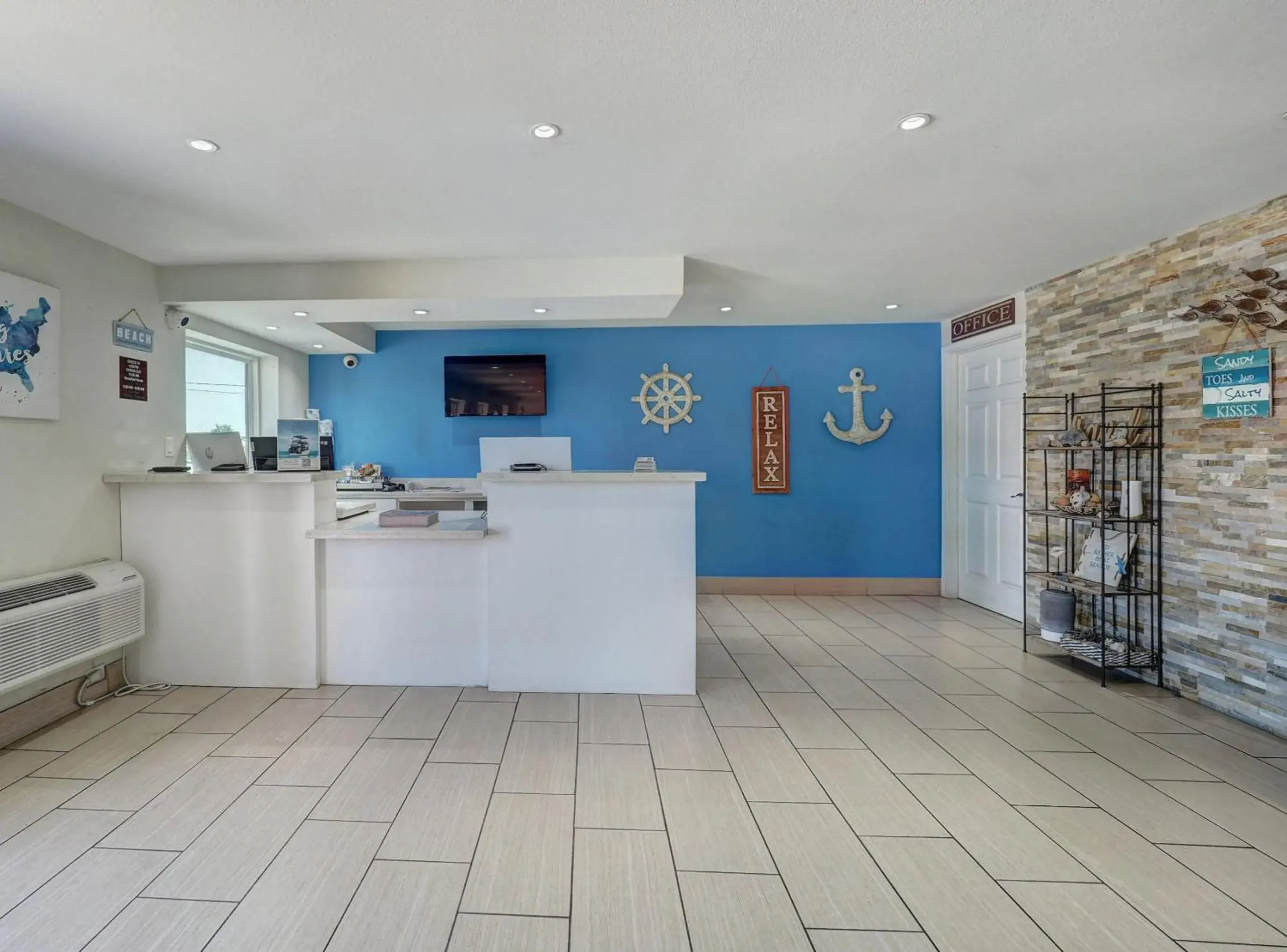 Lobby or reception in Ocean's Edge Hotel, Port Aransas,TX Lobby or reception in Ocean's Edge Hotel, Port Aransas,TX