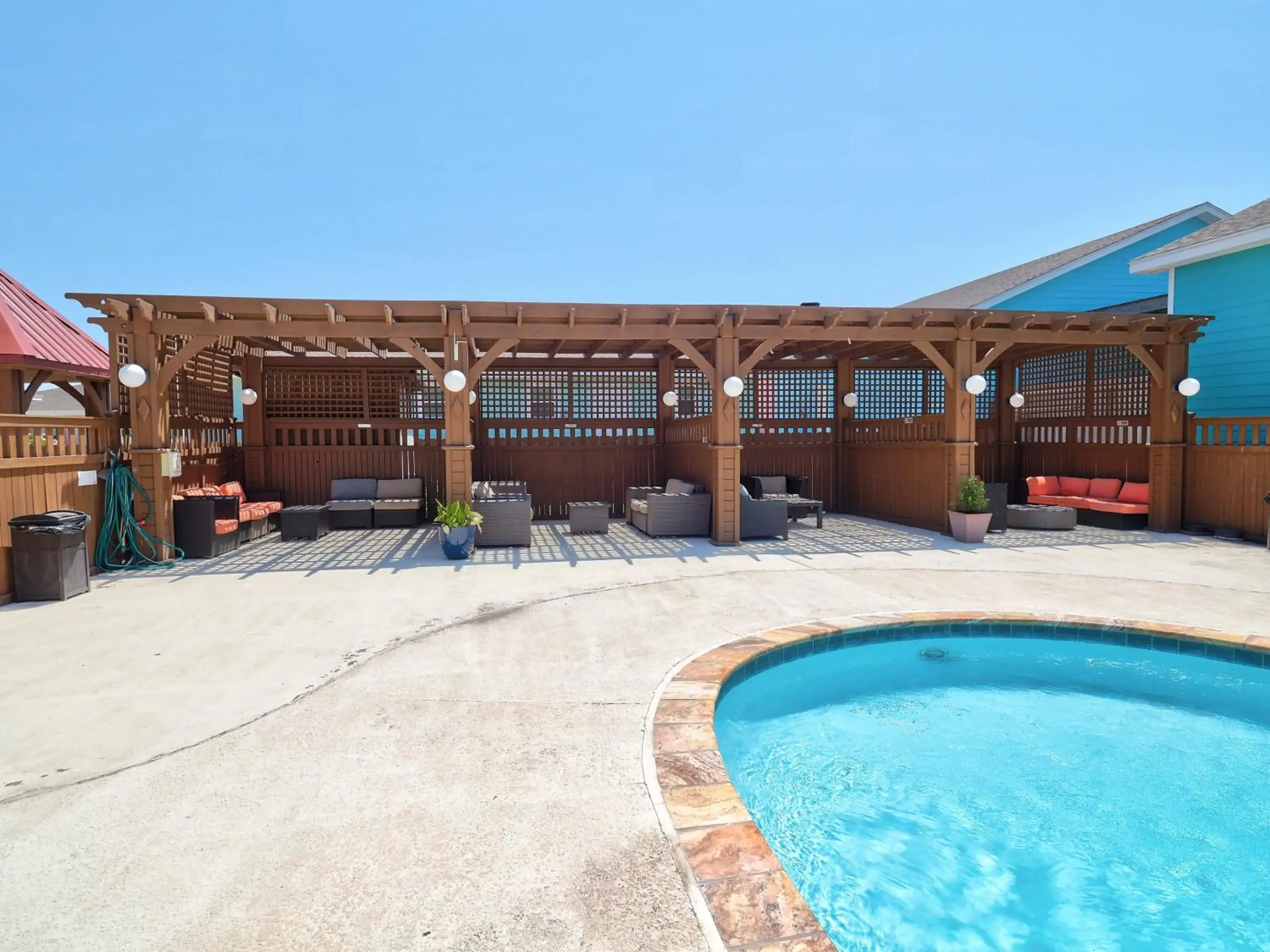 Swimming pool in Ocean's Edge Hotel, Port Aransas,TX Swimming pool in Ocean's Edge Hotel, Port Aransas,TX