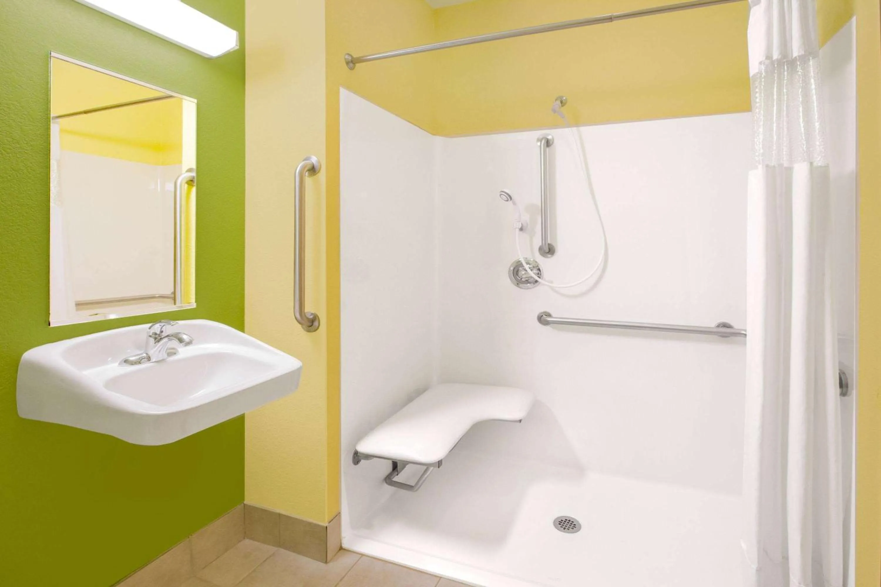 Shower in Microtel Inn & Suites by Wyndham Delphos