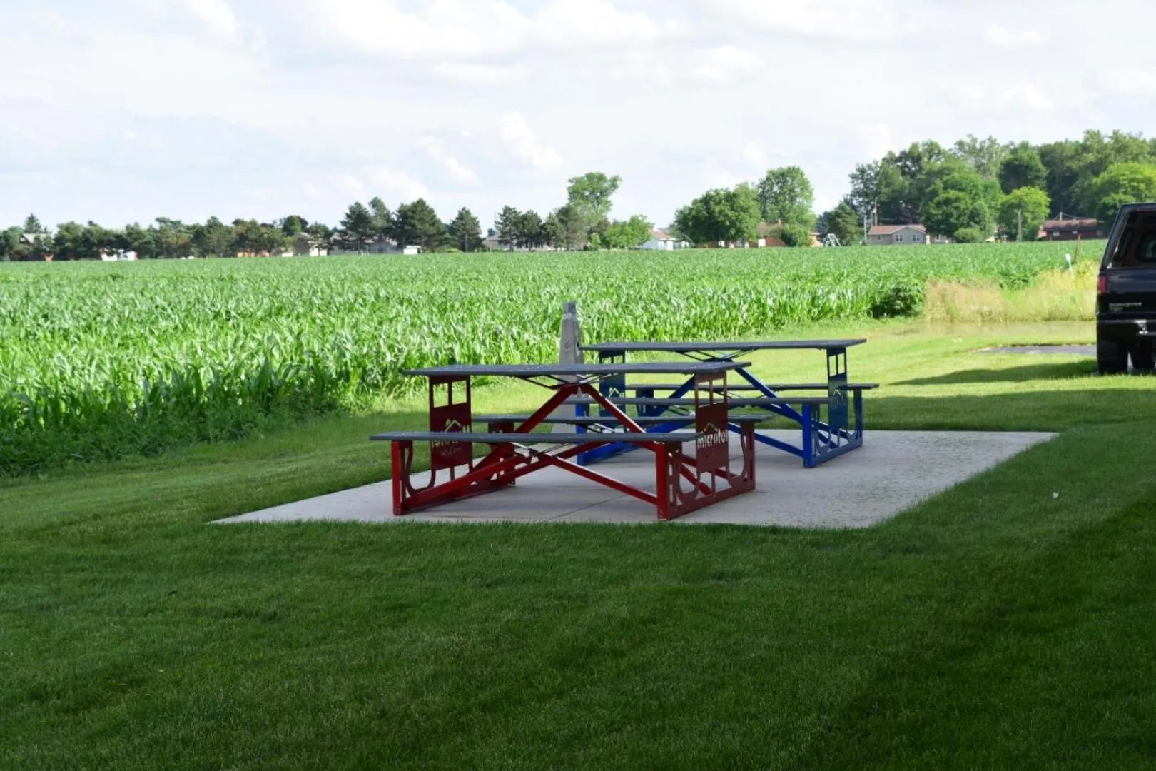 Patio in Microtel Inn & Suites by Wyndham Delphos