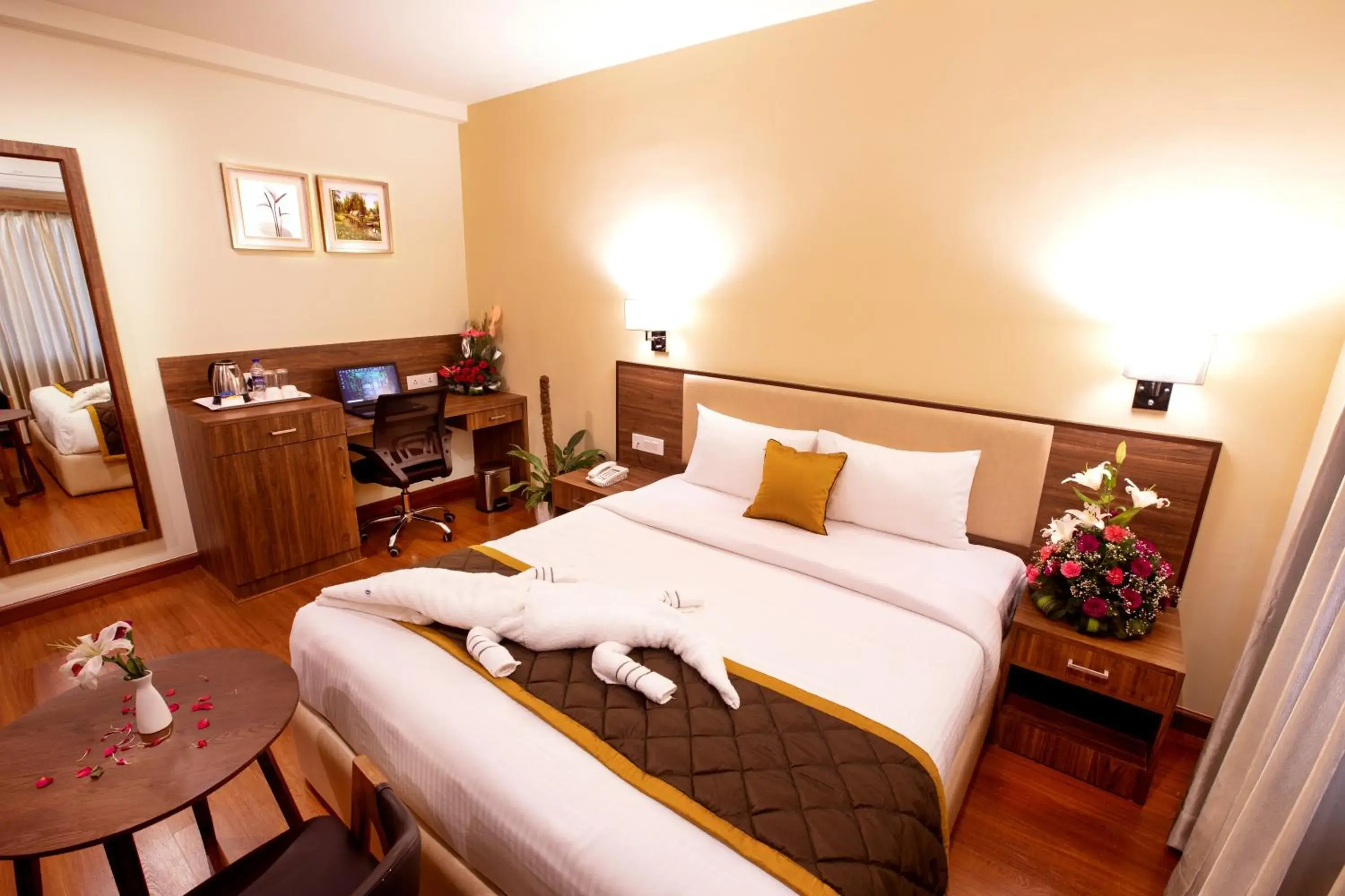 Bedroom, Bed in Hotel RK Gardenia Bedroom, Bed in Hotel RK Gardenia