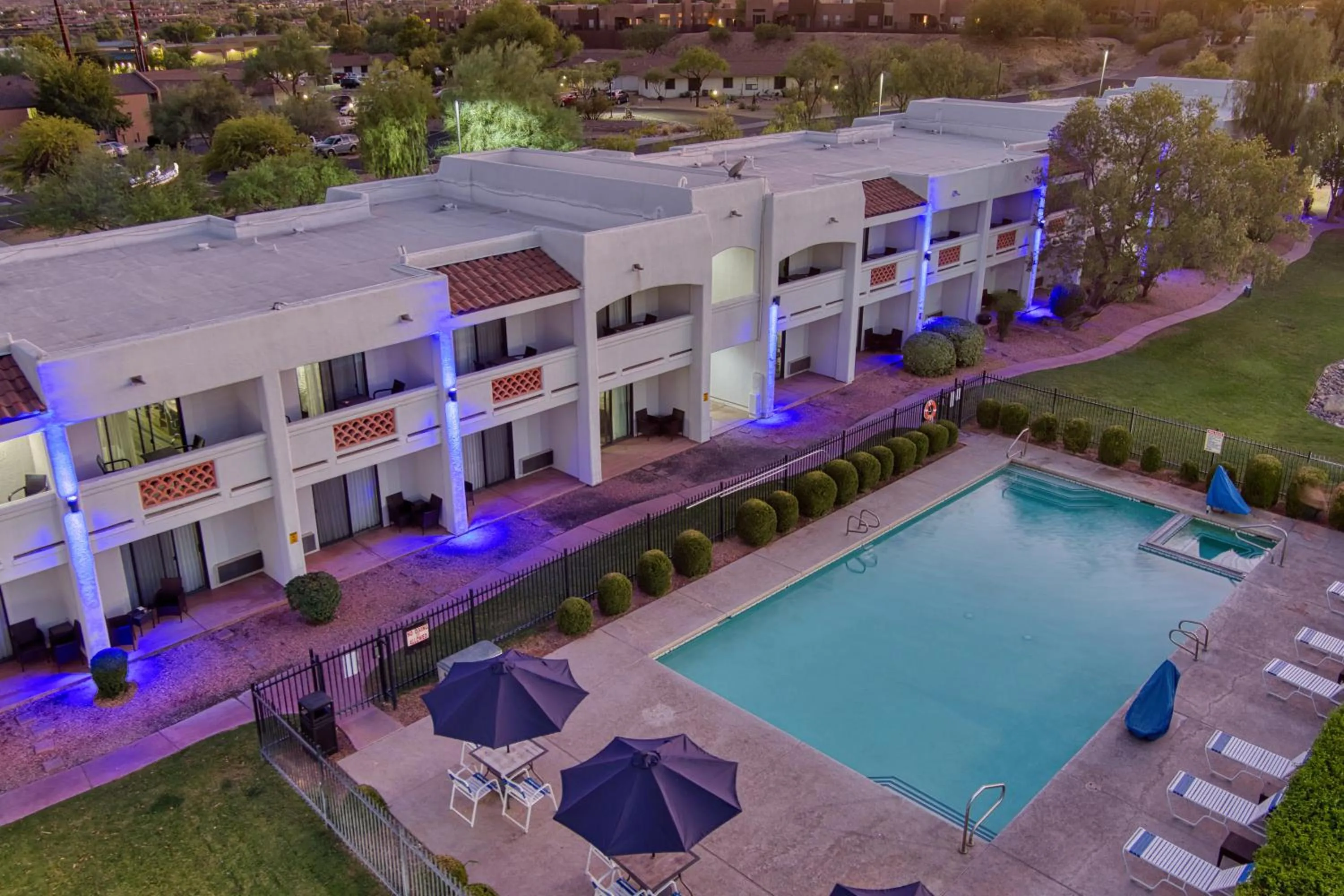 Bird's eye view in Los Viajeros Inn