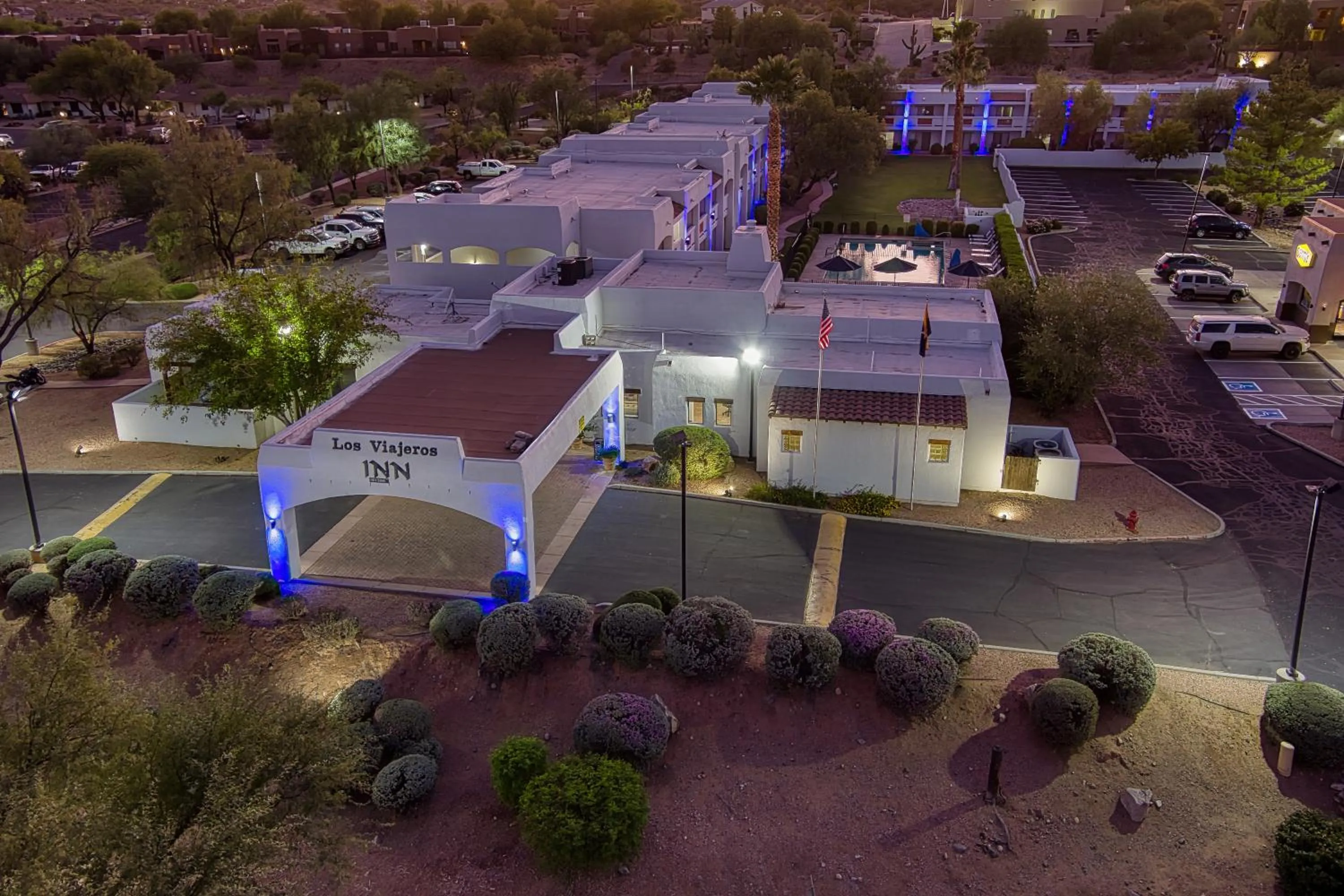 Bird's eye view in Los Viajeros Inn